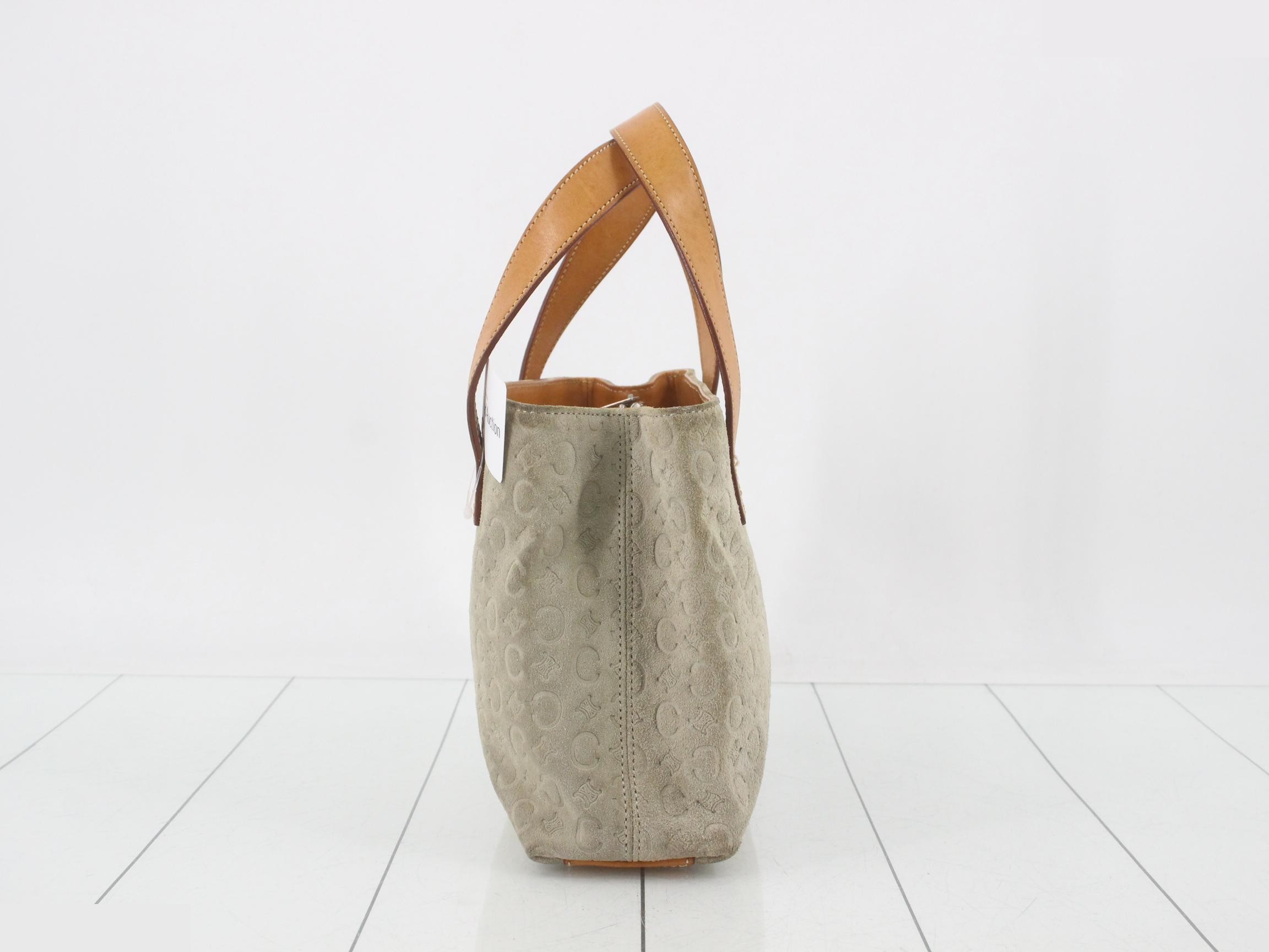 C Macadam Suede Bag/Handbag — view 4