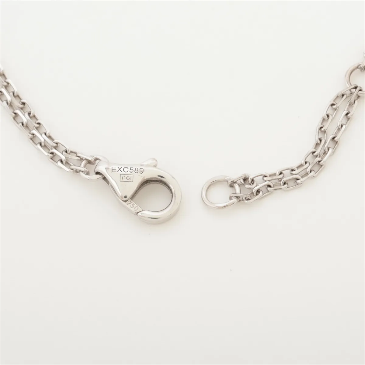 Love Circle 2P Diamond Bracelet 750 (WG) 4.4g EXC589 — view 4