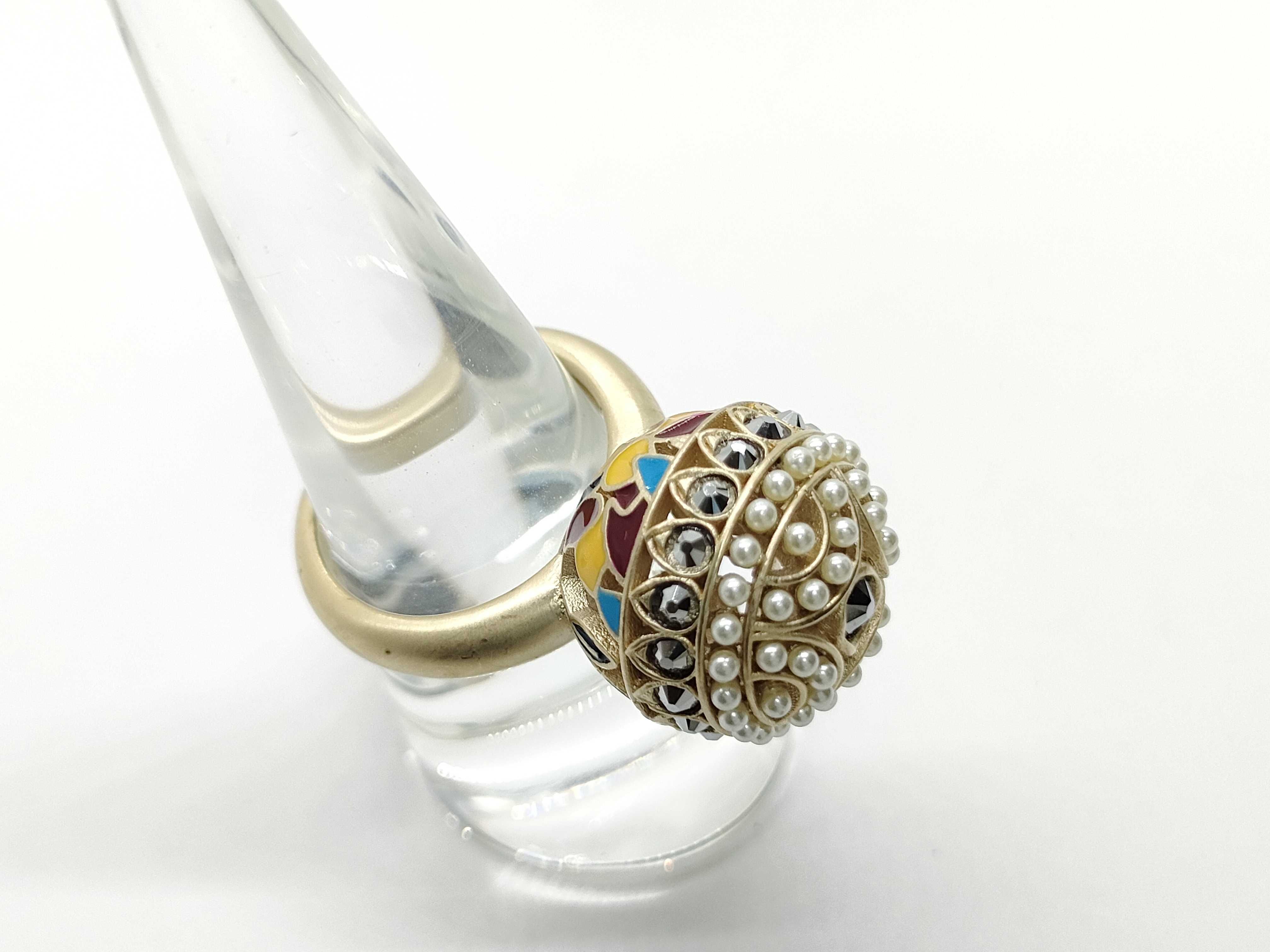 Tribal Rhinestone Ring, 7.5g — view 3