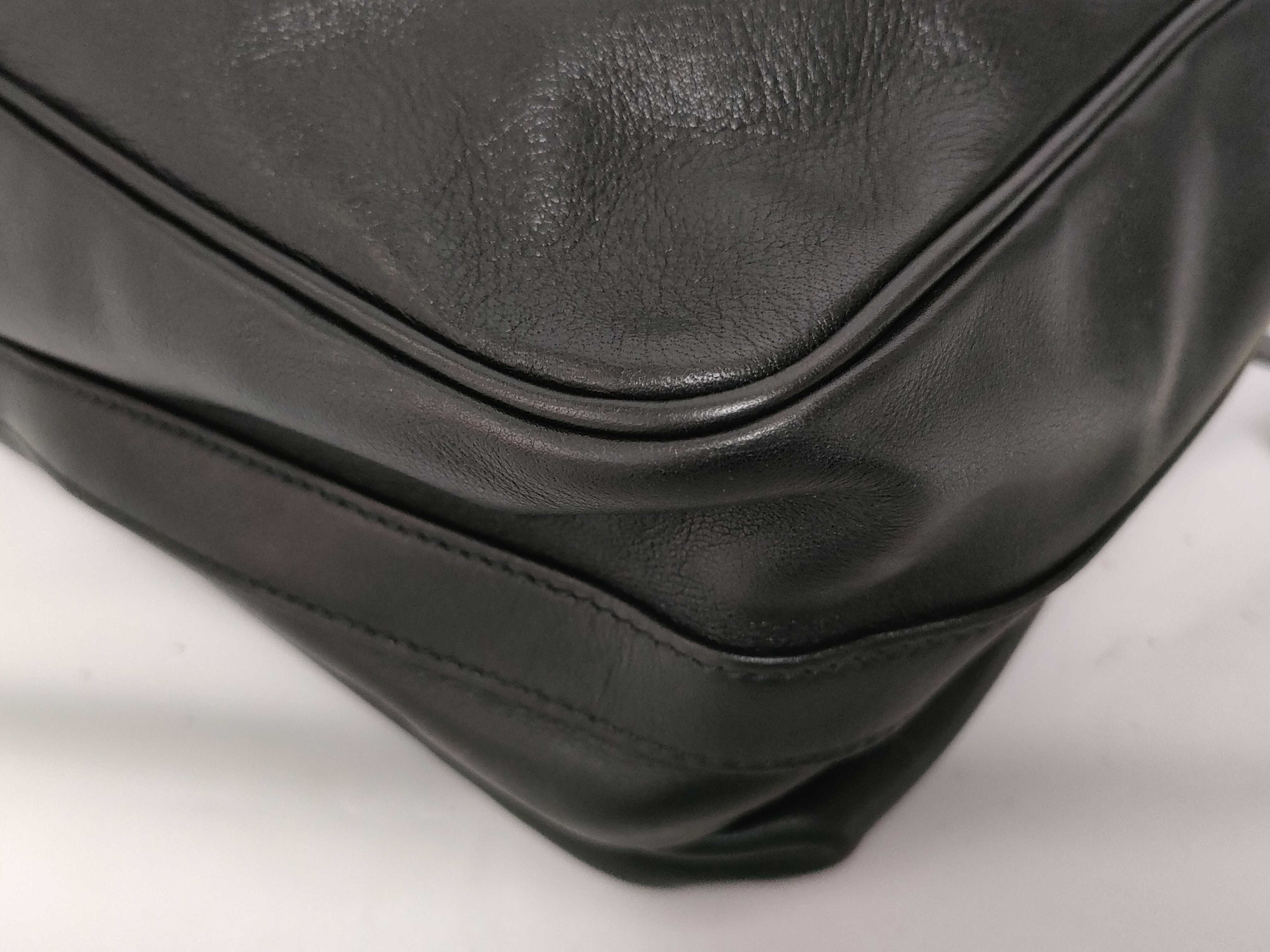 Vintage Anagram Leather Shoulder Bag — view 4