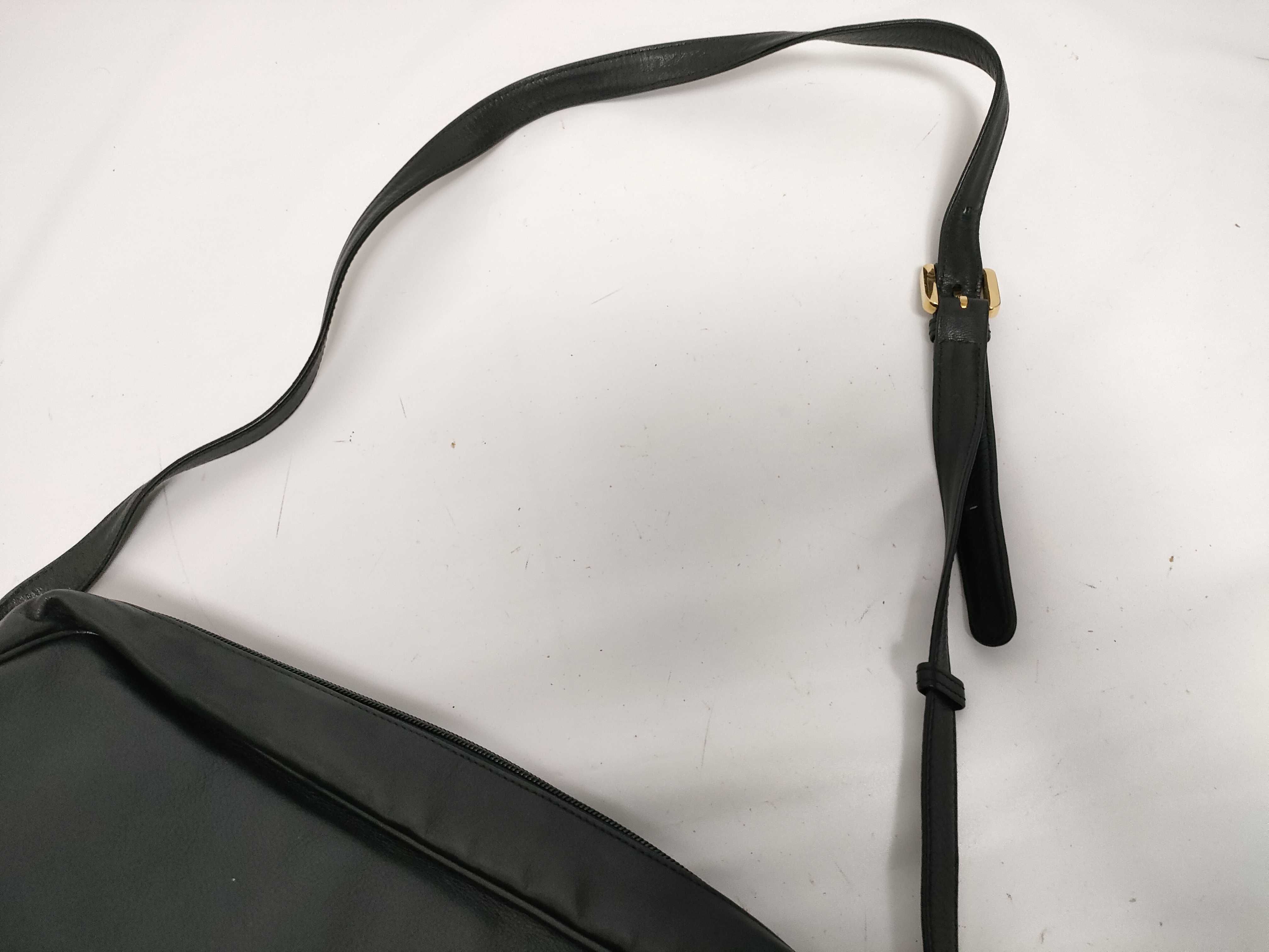 Vintage Anagram Leather Shoulder Bag — view 6
