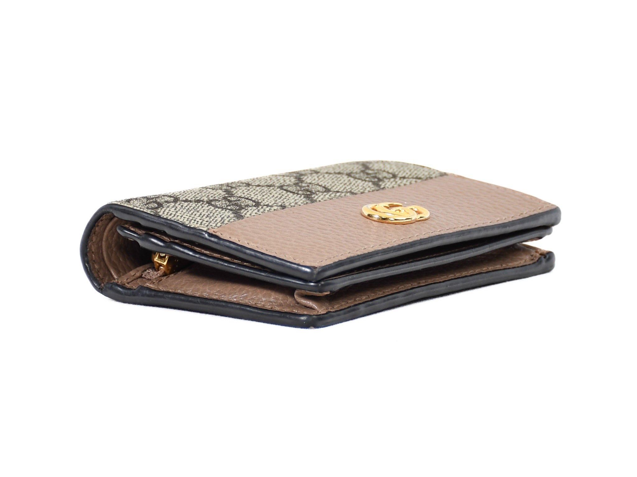 Comes with box and dust bag. Gucci GG Supreme 658610 Compact Wallet. — view 7