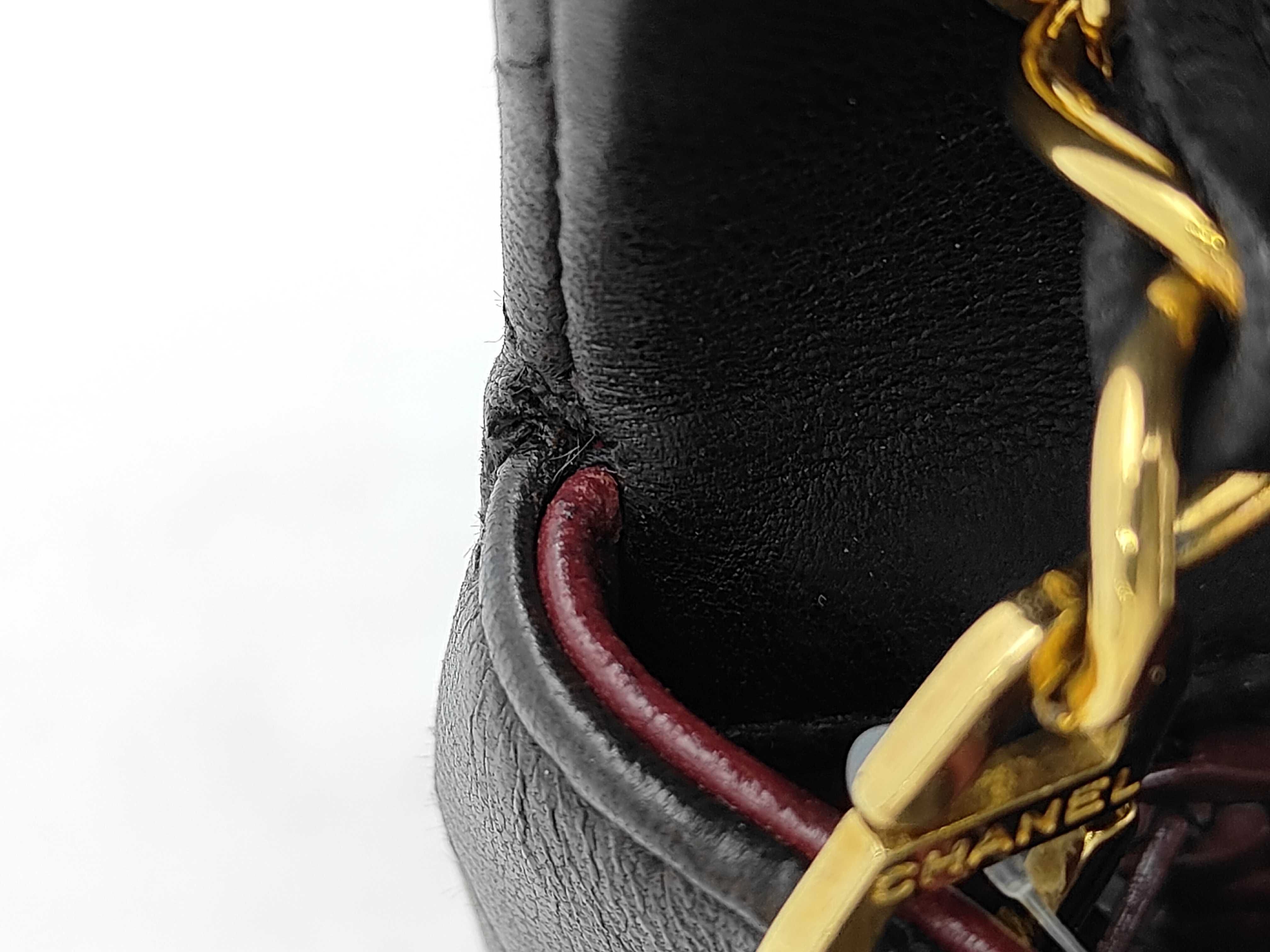 Mini Matelassé 17 Black Gold Hardware Chain Shoulder Bag with Seal, Item No. 3, 3223280 Shoulder Bag — view 9