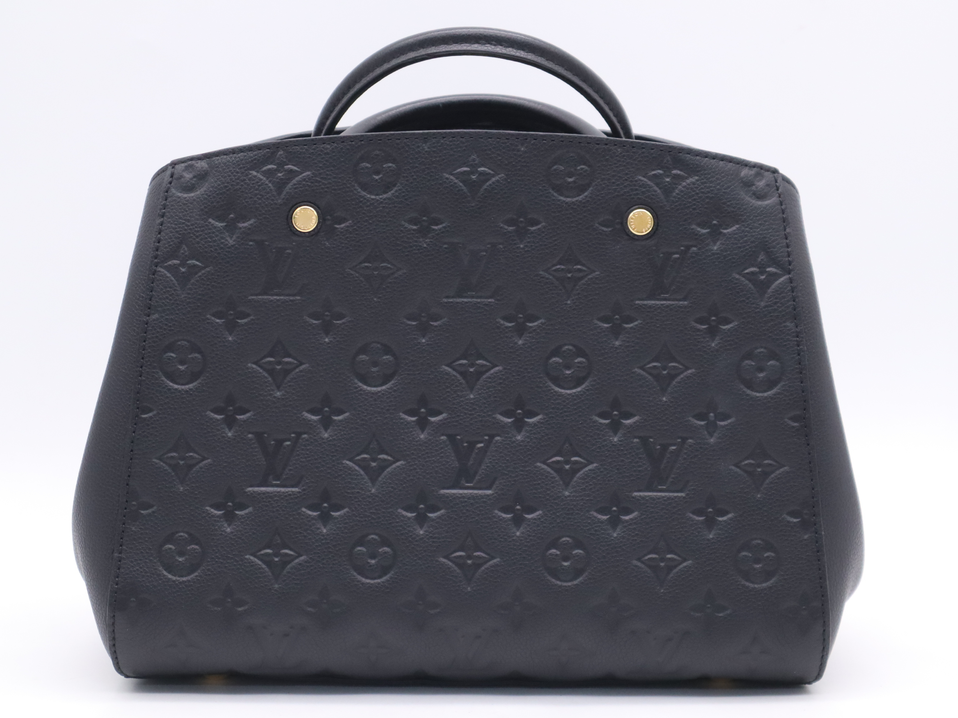 M41048 Monogram Empreinte Montaigne MM Noir Handbag — view 2