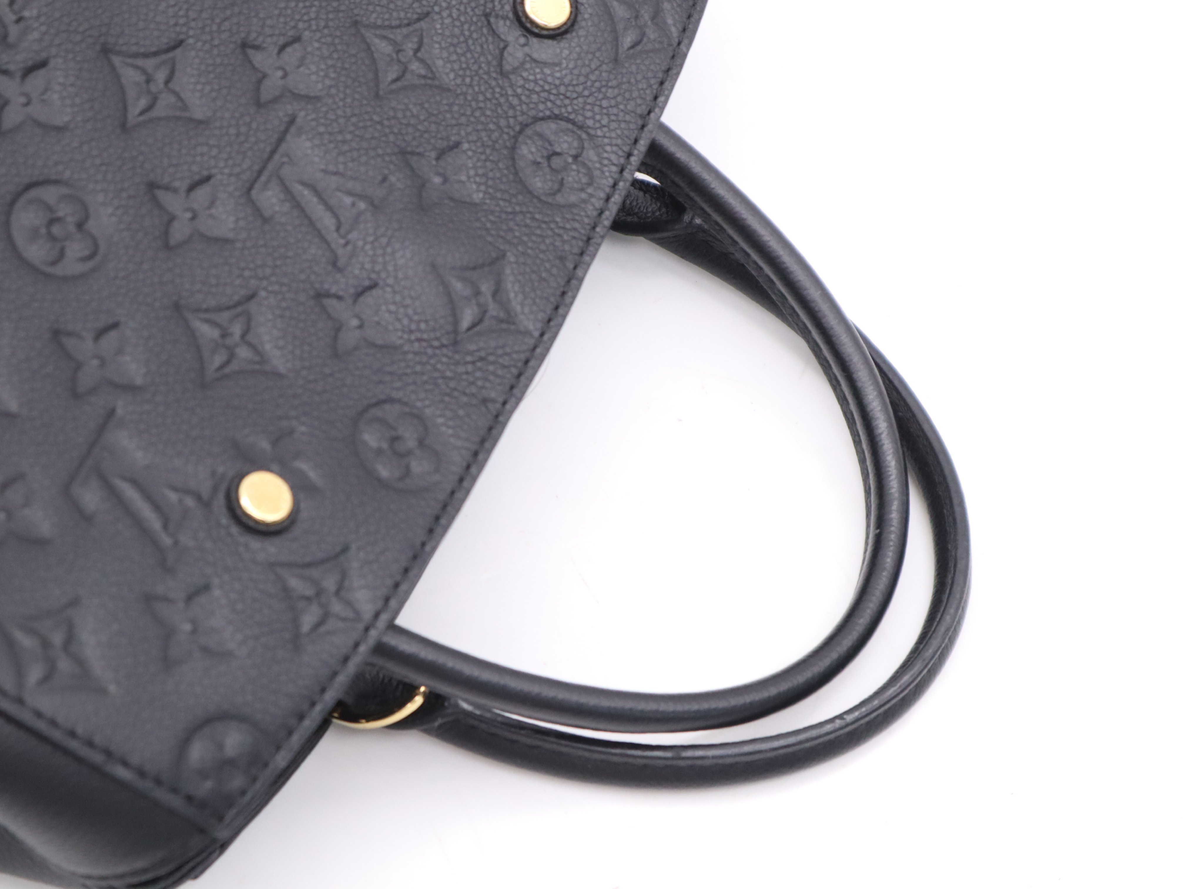 M41048 Monogram Empreinte Montaigne MM Noir Handbag — view 6