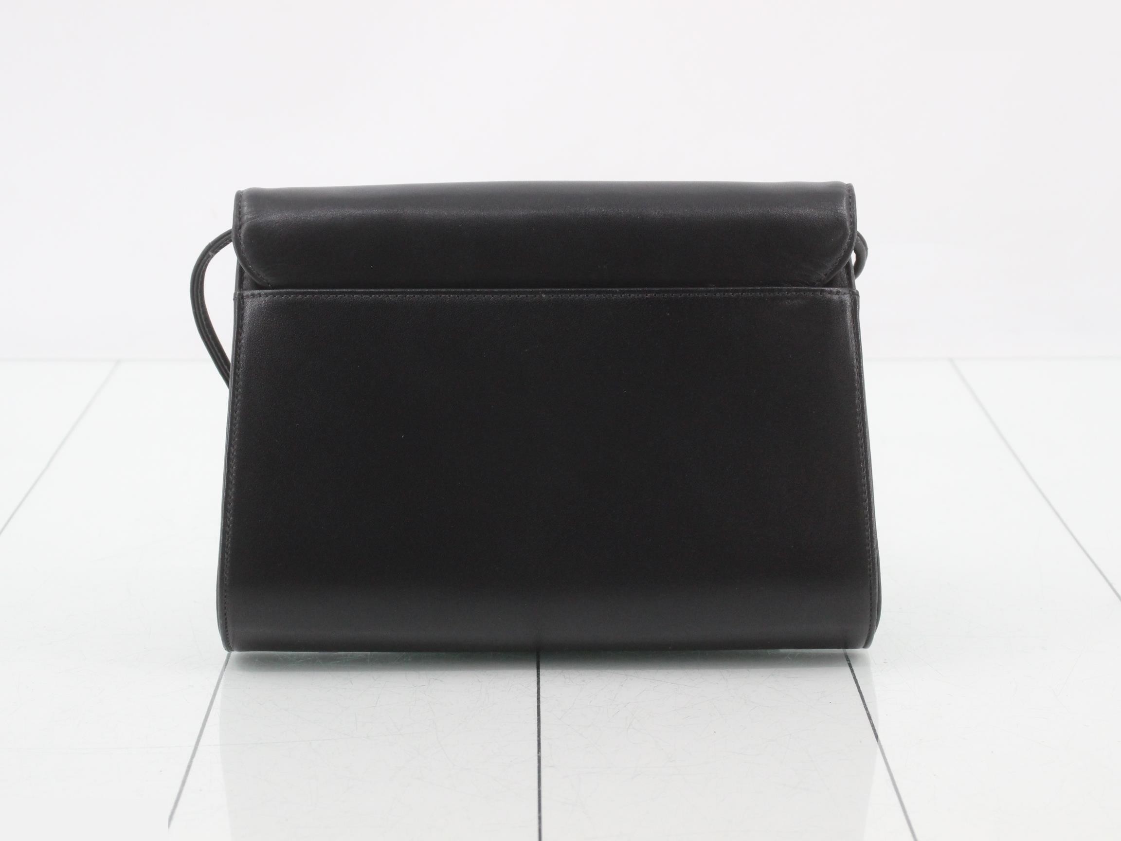 Shoulder bag, leather, black — view 2