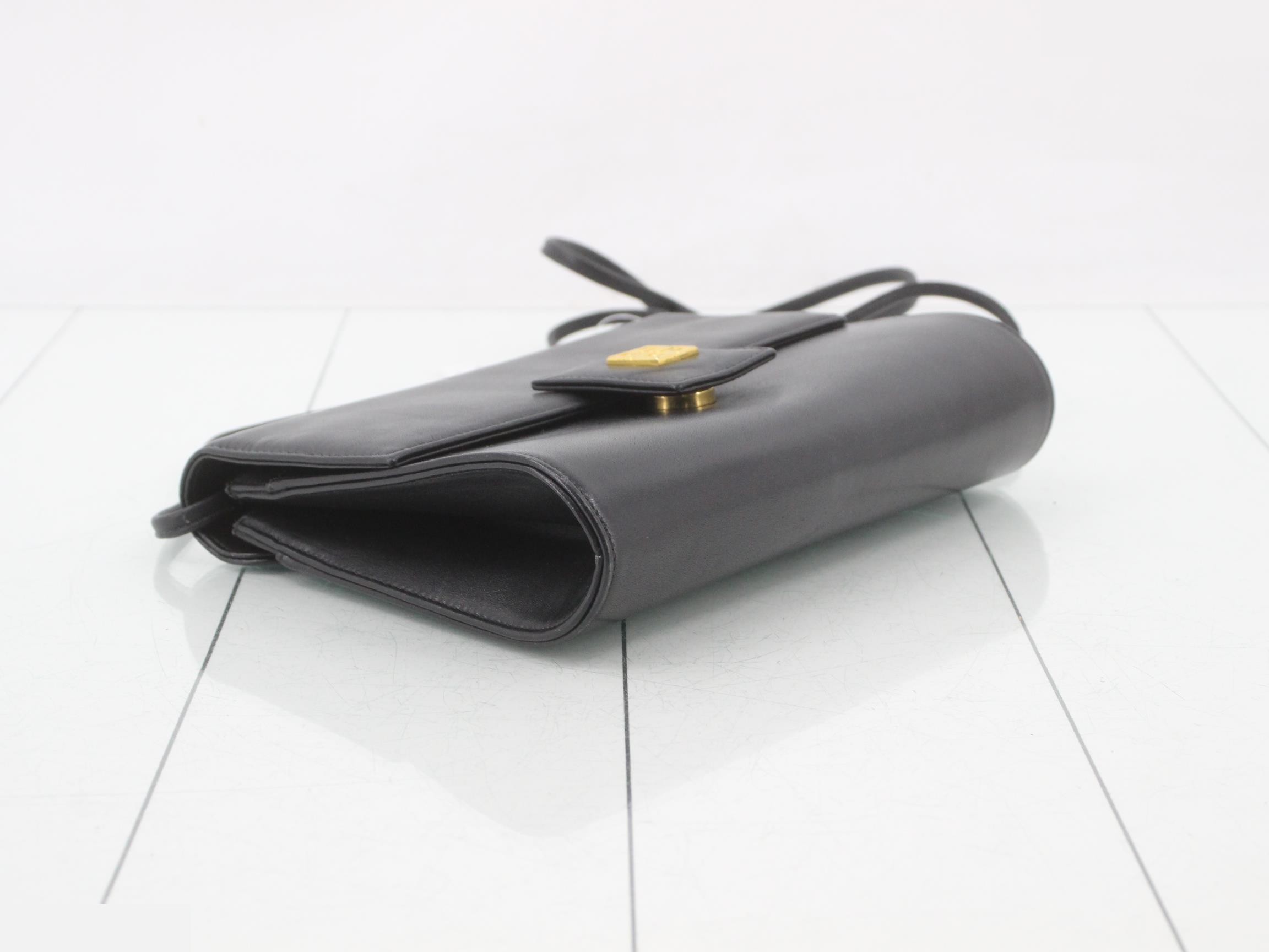 Shoulder bag, leather, black — view 5