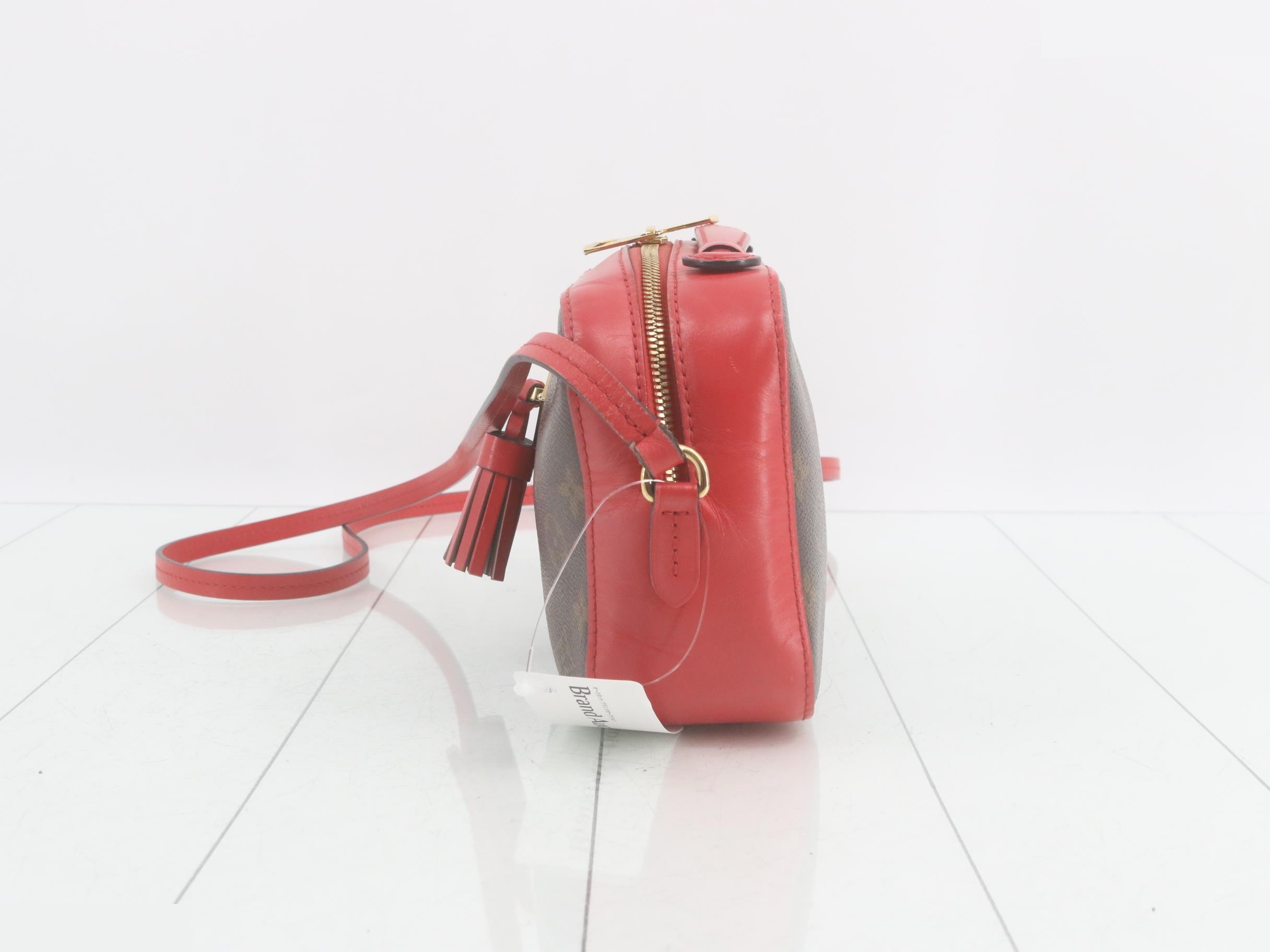 Monogram Saint-Onge Coquelicot Shoulder Bag — view 3