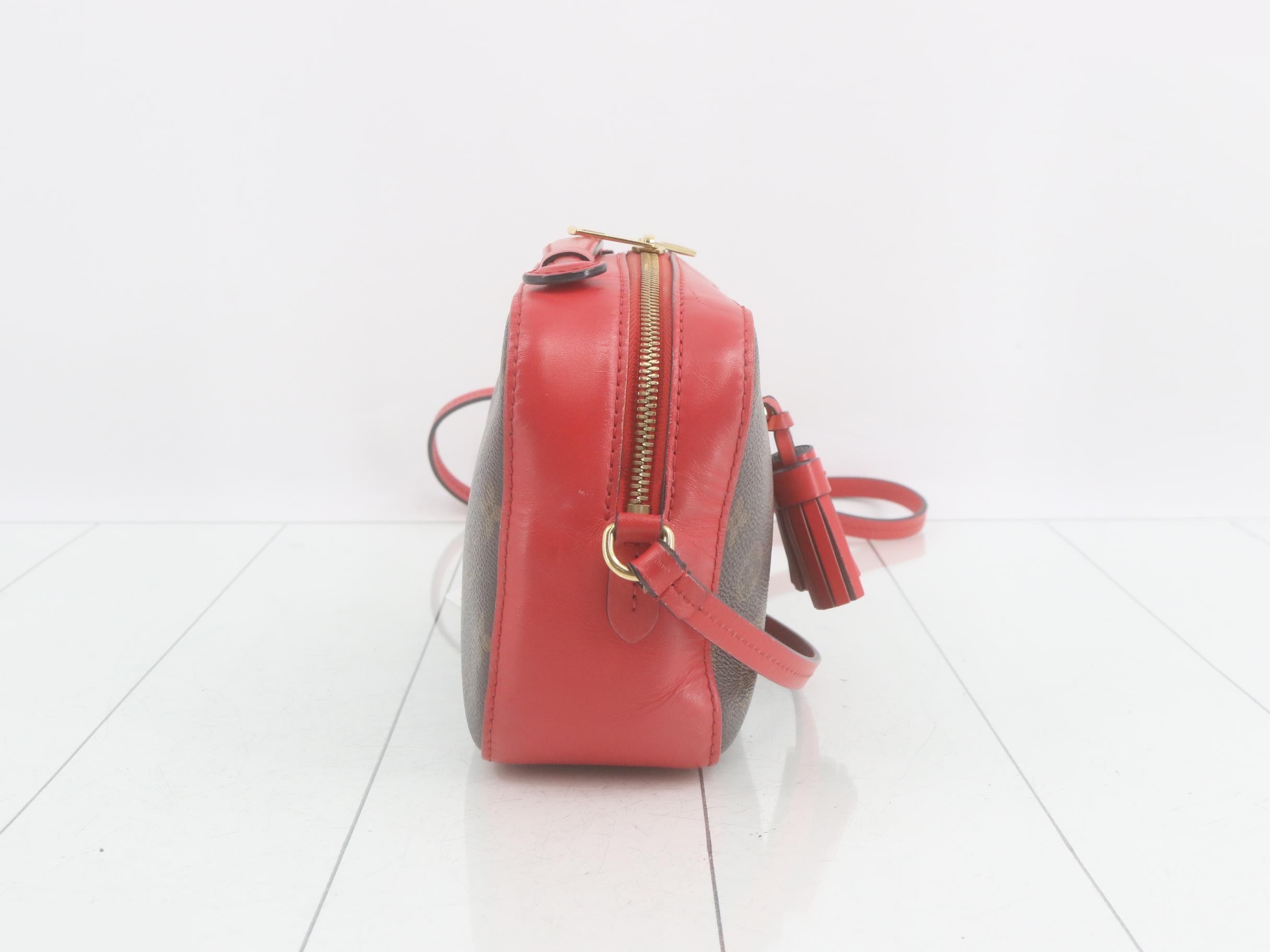 Monogram Saint-Onge Coquelicot Shoulder Bag — view 4