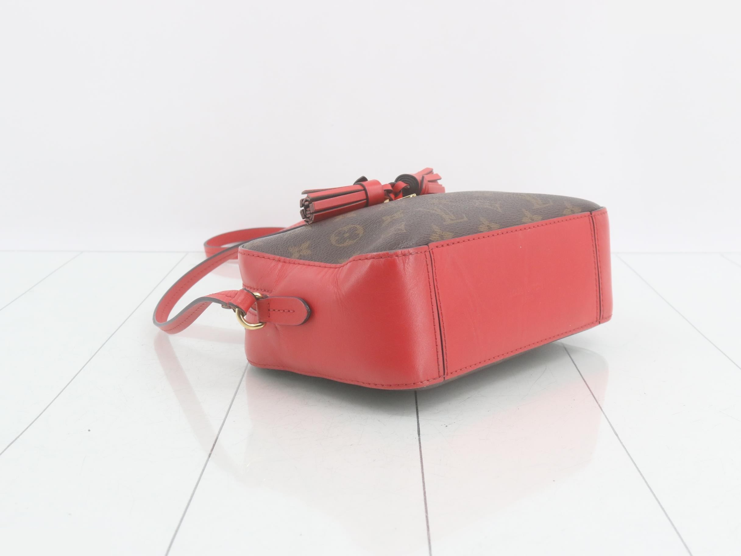 Monogram Saint-Onge Coquelicot Shoulder Bag — view 5
