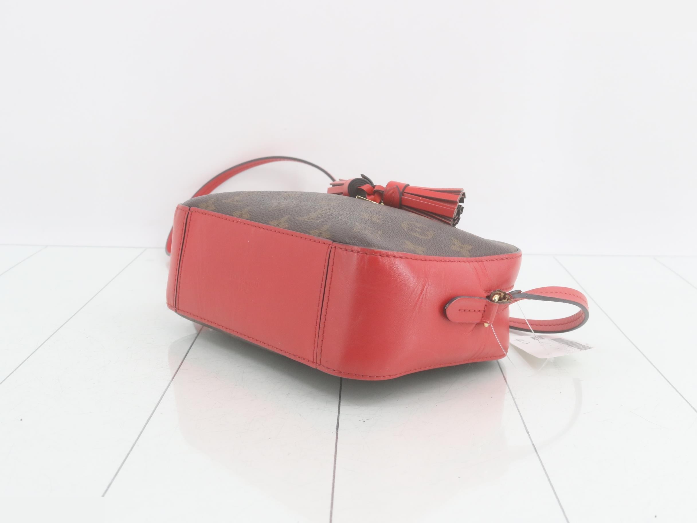 Monogram Saint-Onge Coquelicot Shoulder Bag — view 6