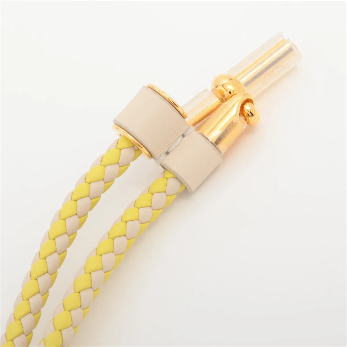 Glenan LF1221 belt, GP x leather, yellow x white. Shows — view 3