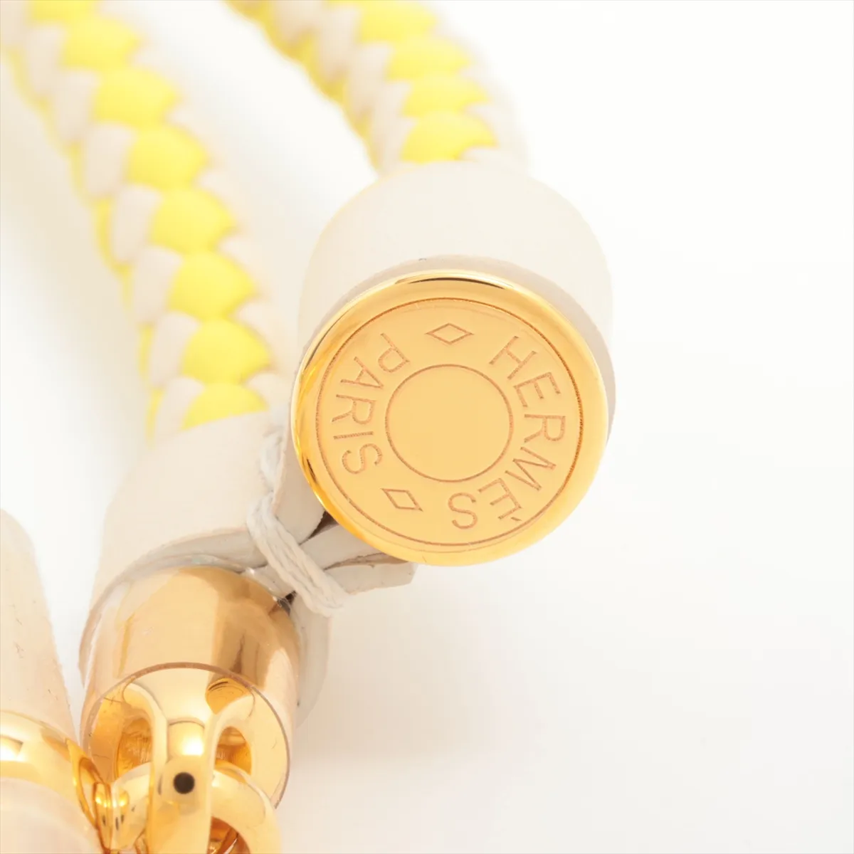 Glenan LF1221 belt, GP x leather, yellow x white. Shows — view 5