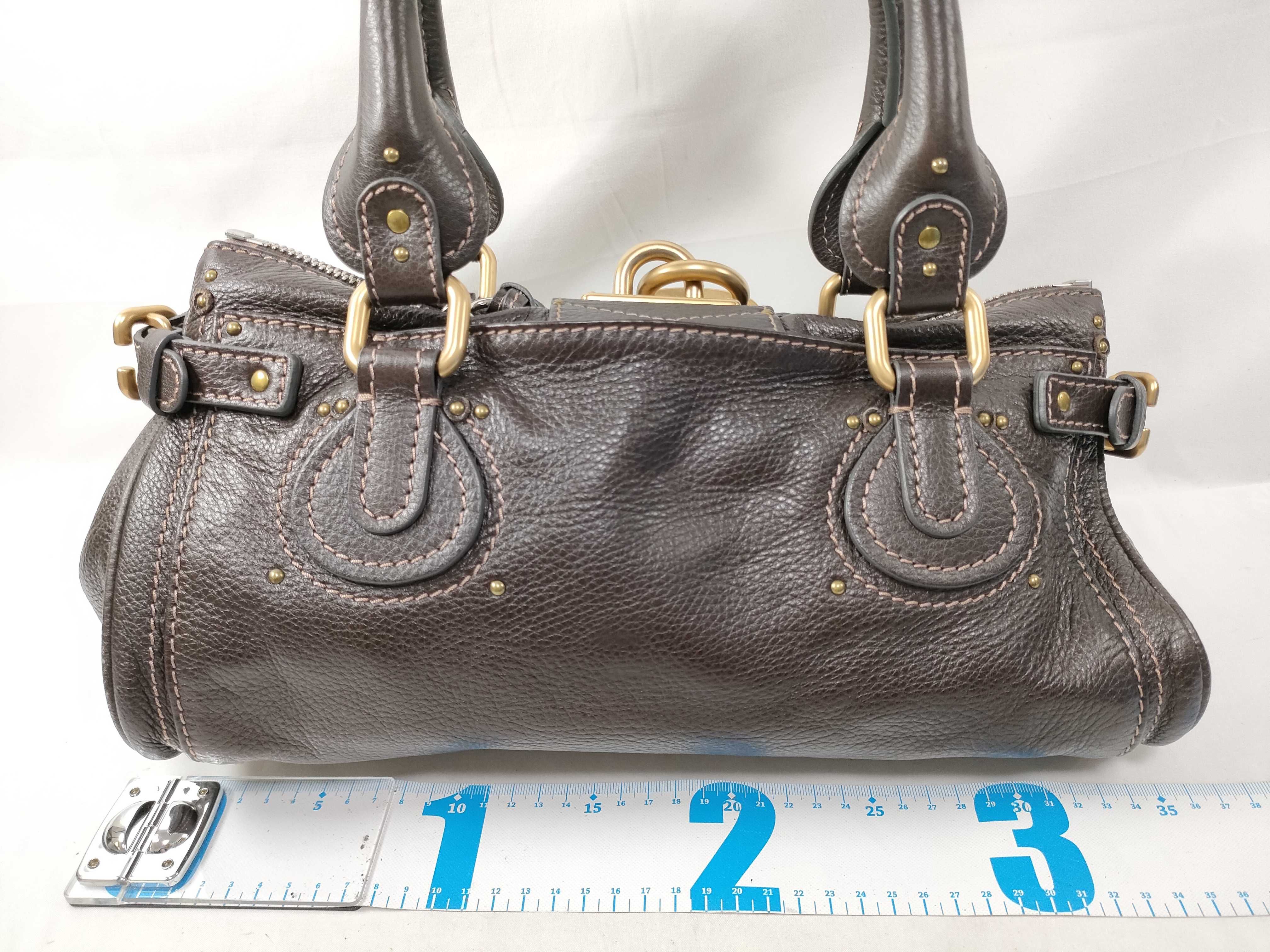 Paddington Leather Handbag, Brown — view 2