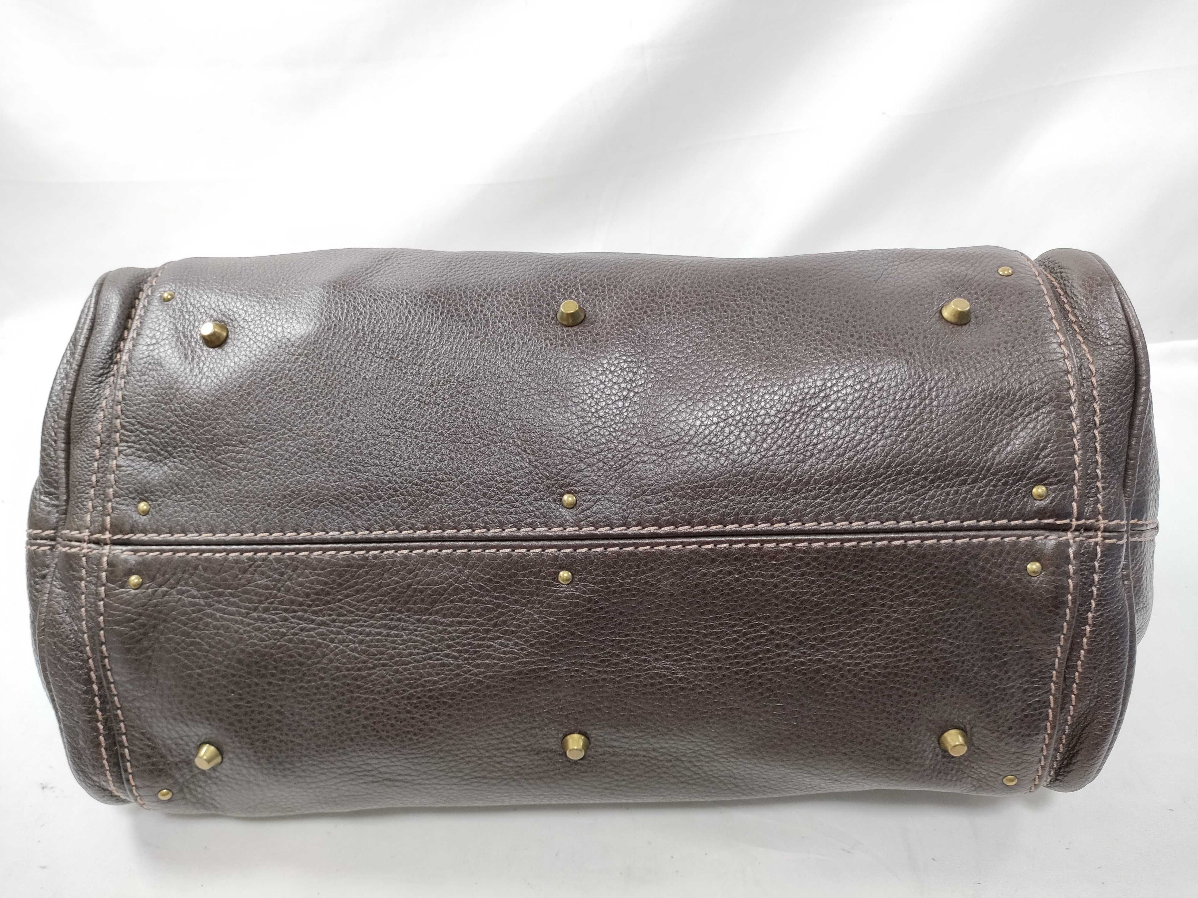 Paddington Leather Handbag, Brown — view 7