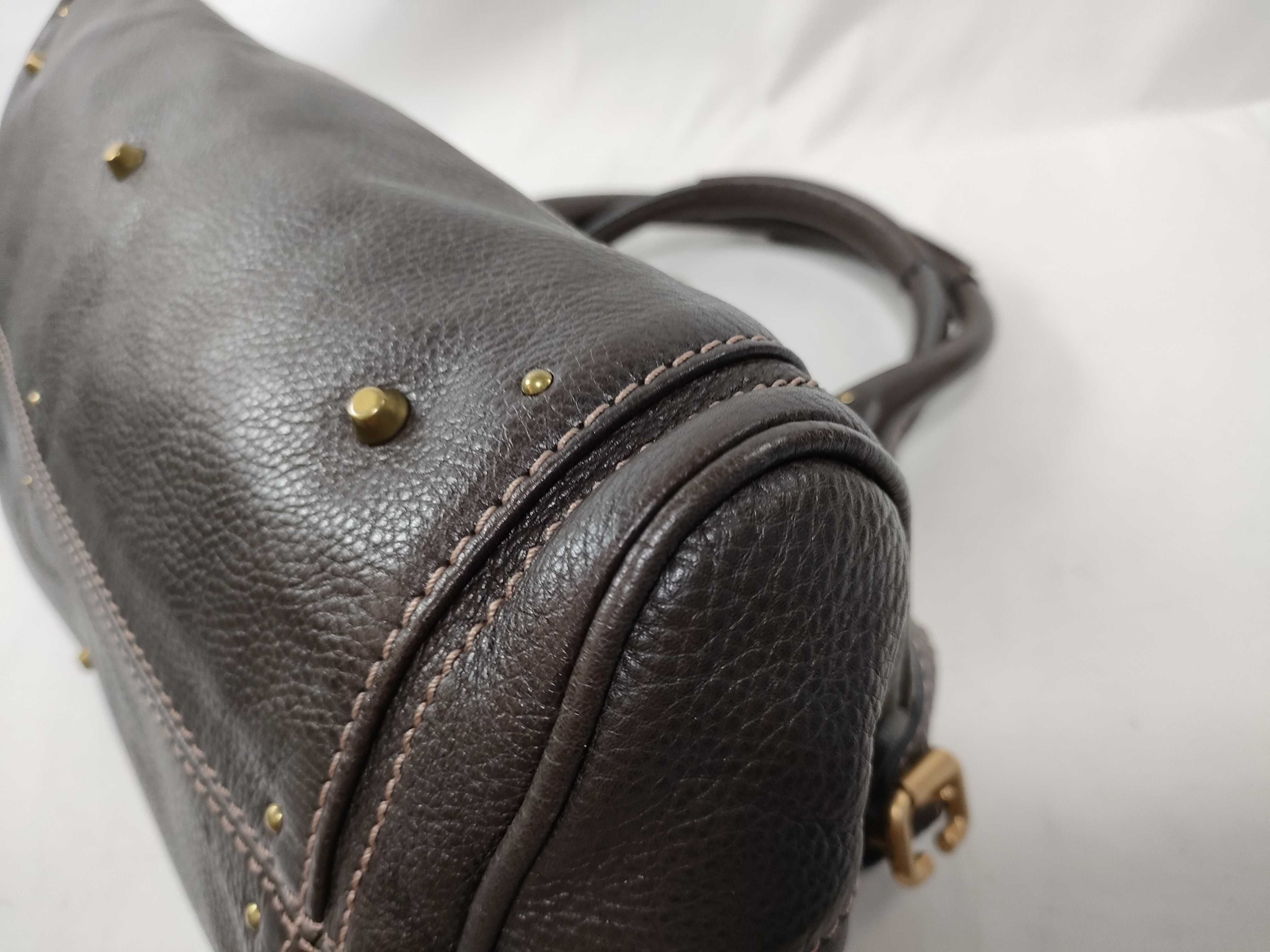 Paddington Leather Handbag, Brown — view 8