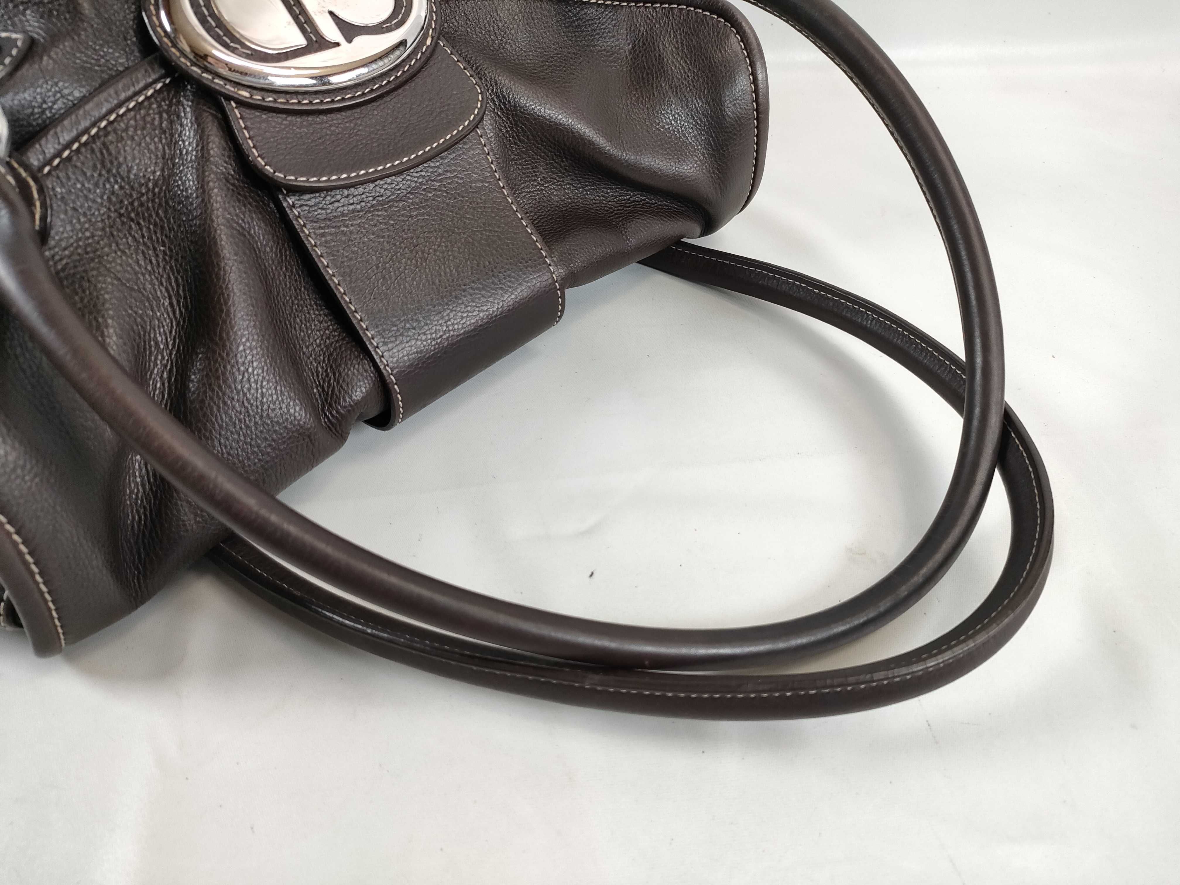 handbag, leather, brown, CD hardware — view 3