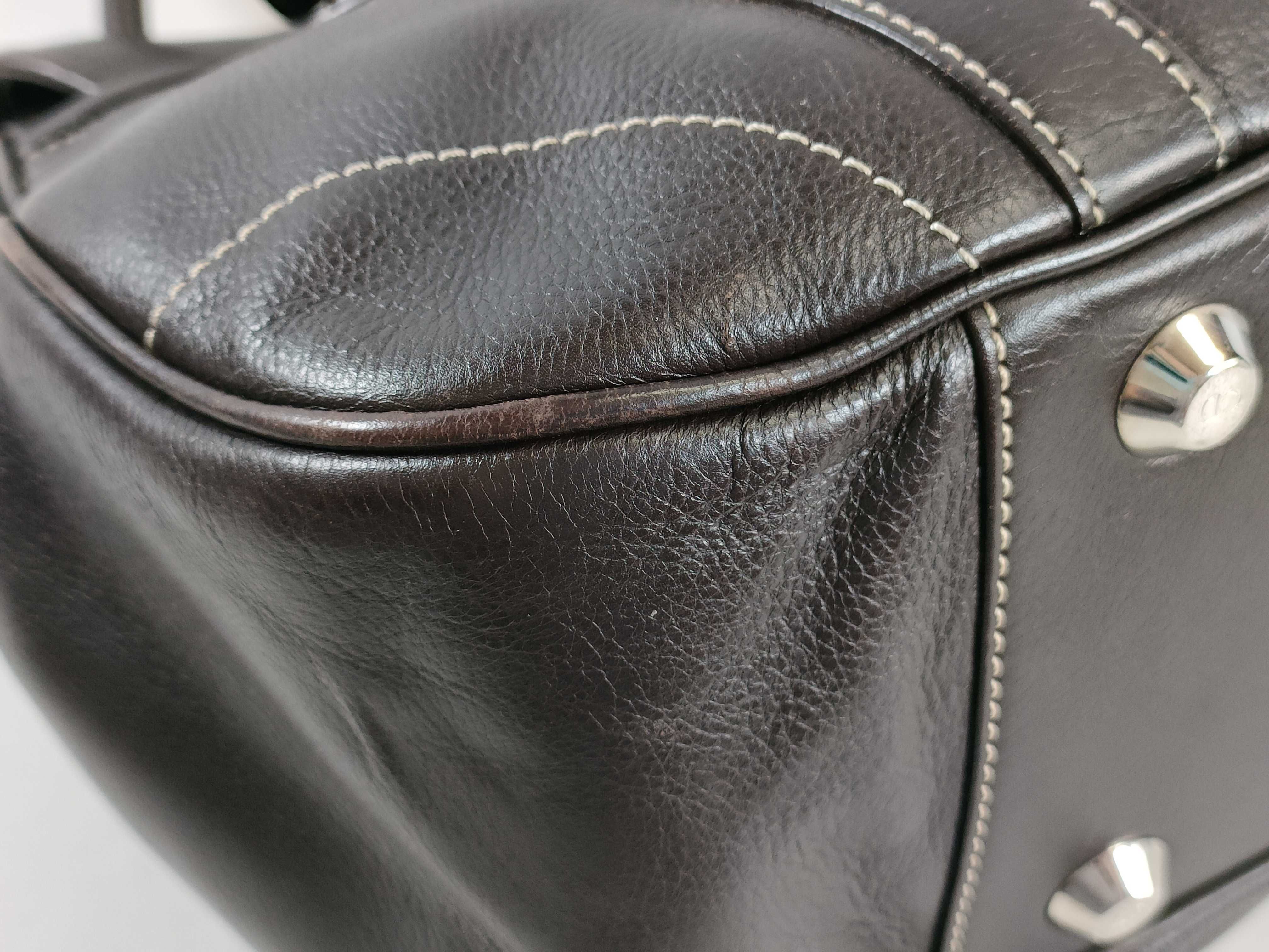 handbag, leather, brown, CD hardware — view 6