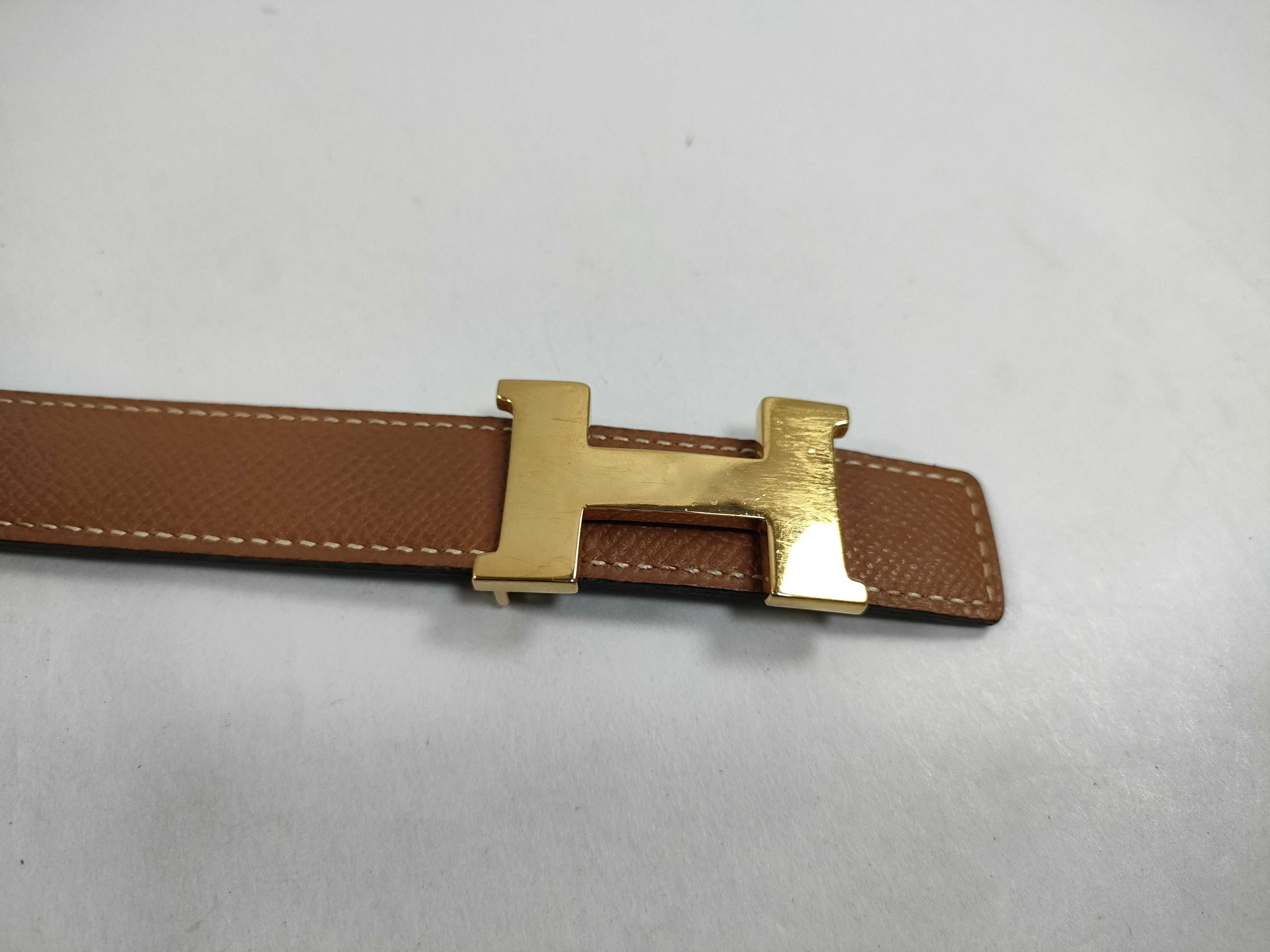 H-belt Constance belt 75 B stamp Black/Brown/Gold color belt — view 3