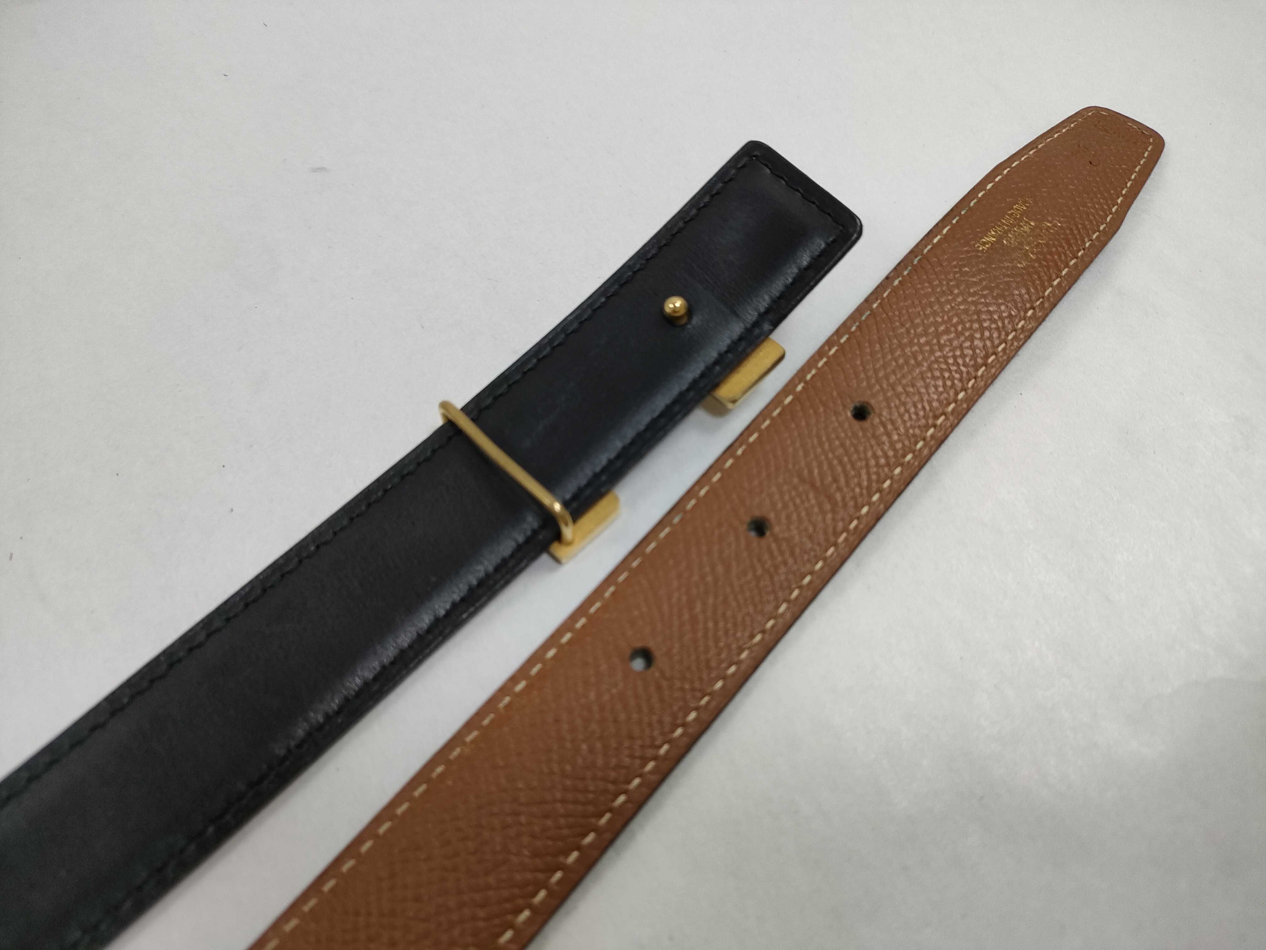 H-belt Constance belt 75 B stamp Black/Brown/Gold color belt — view 4