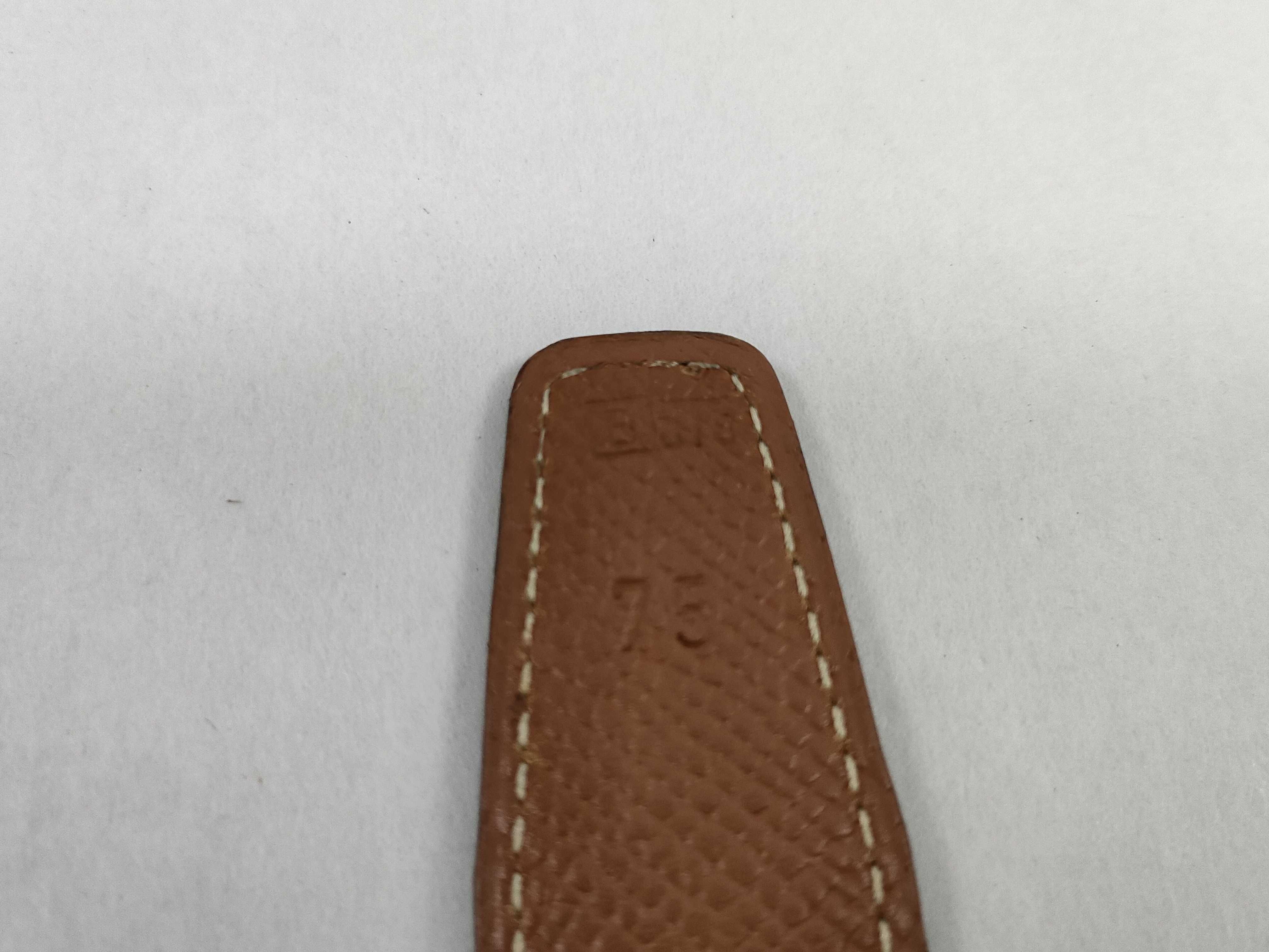 H-belt Constance belt 75 B stamp Black/Brown/Gold color belt — view 6