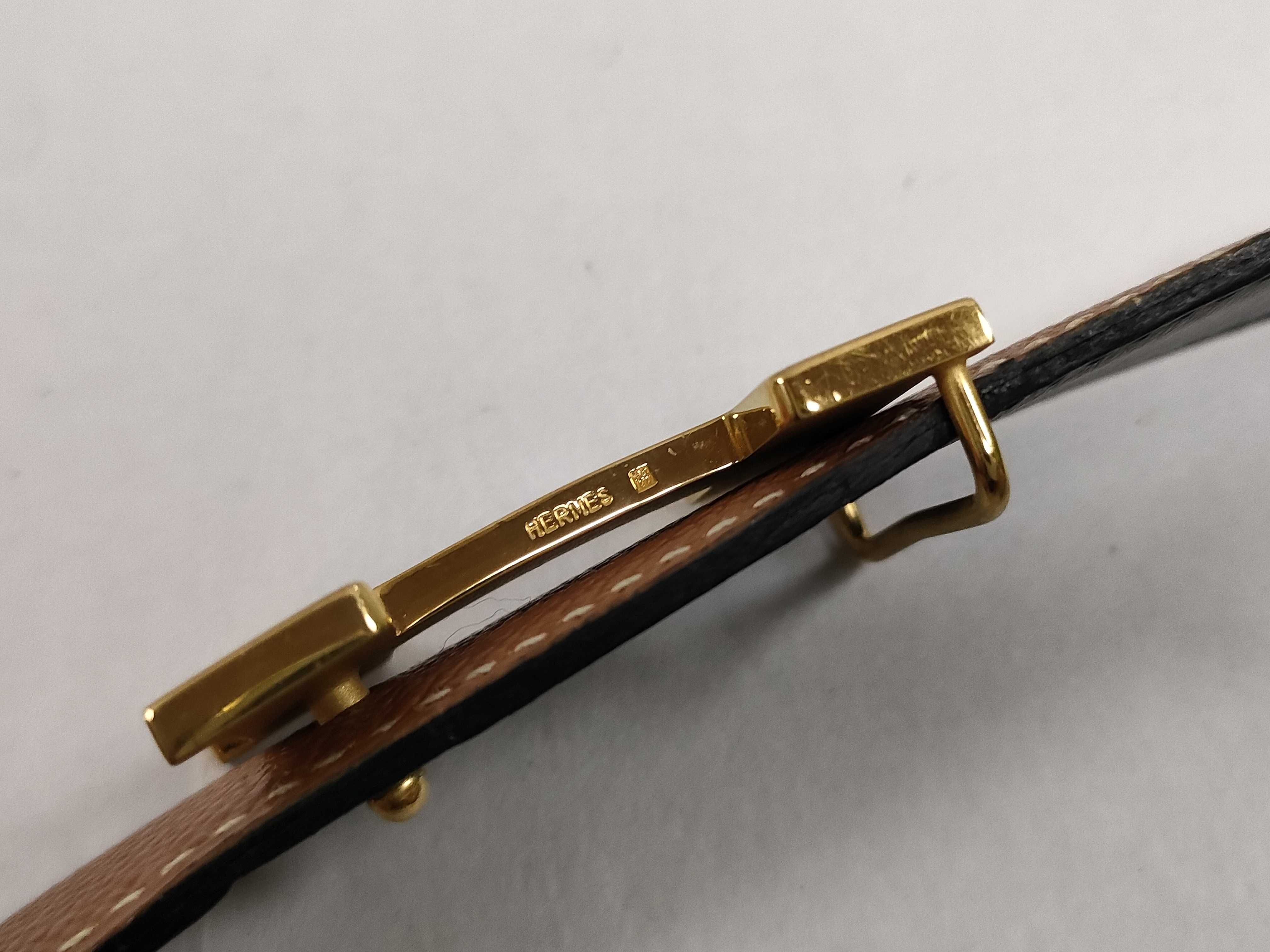 H-belt Constance belt 75 B stamp Black/Brown/Gold color belt — view 7