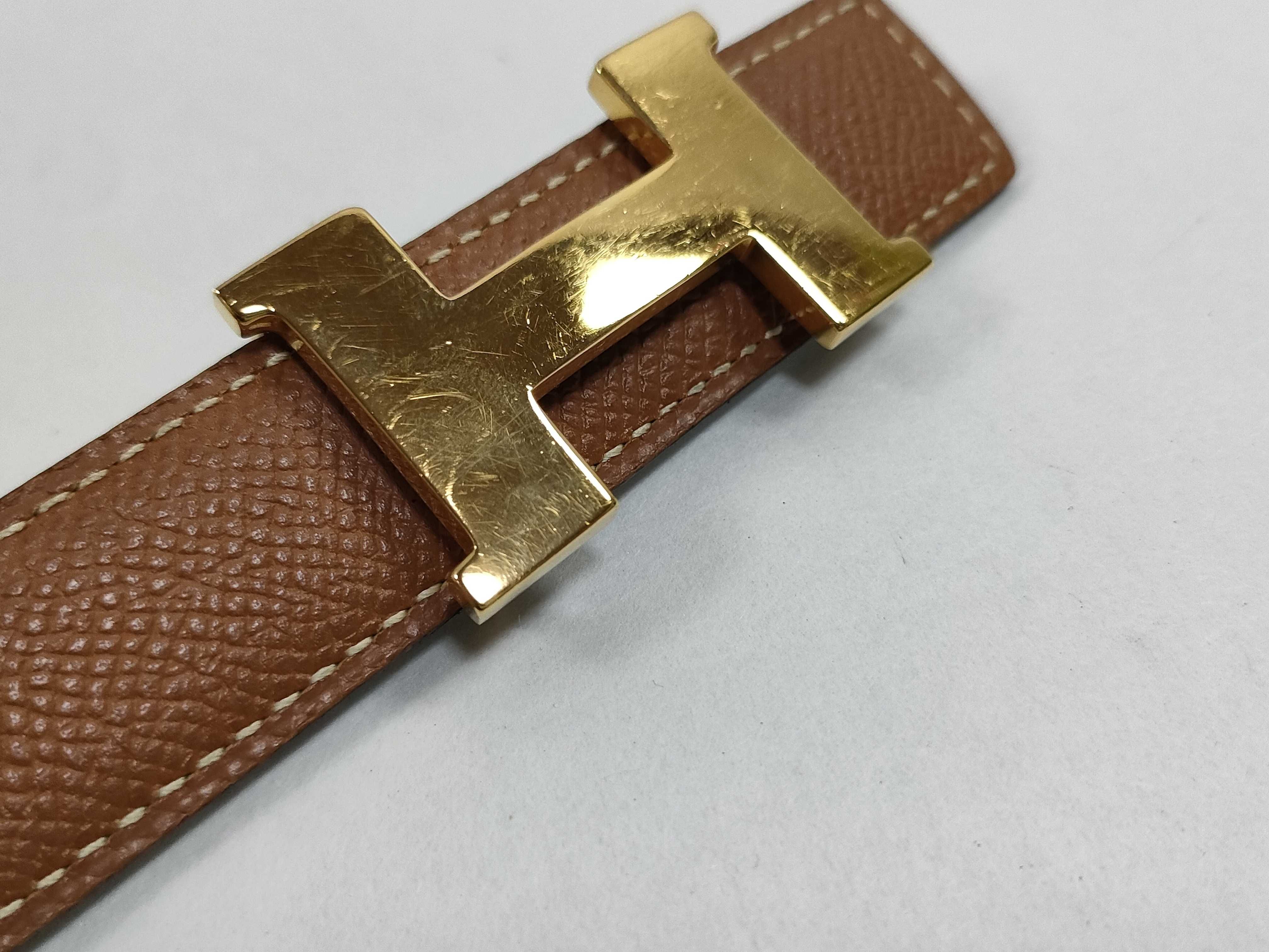 H-belt Constance belt 75 B stamp Black/Brown/Gold color belt — view 8