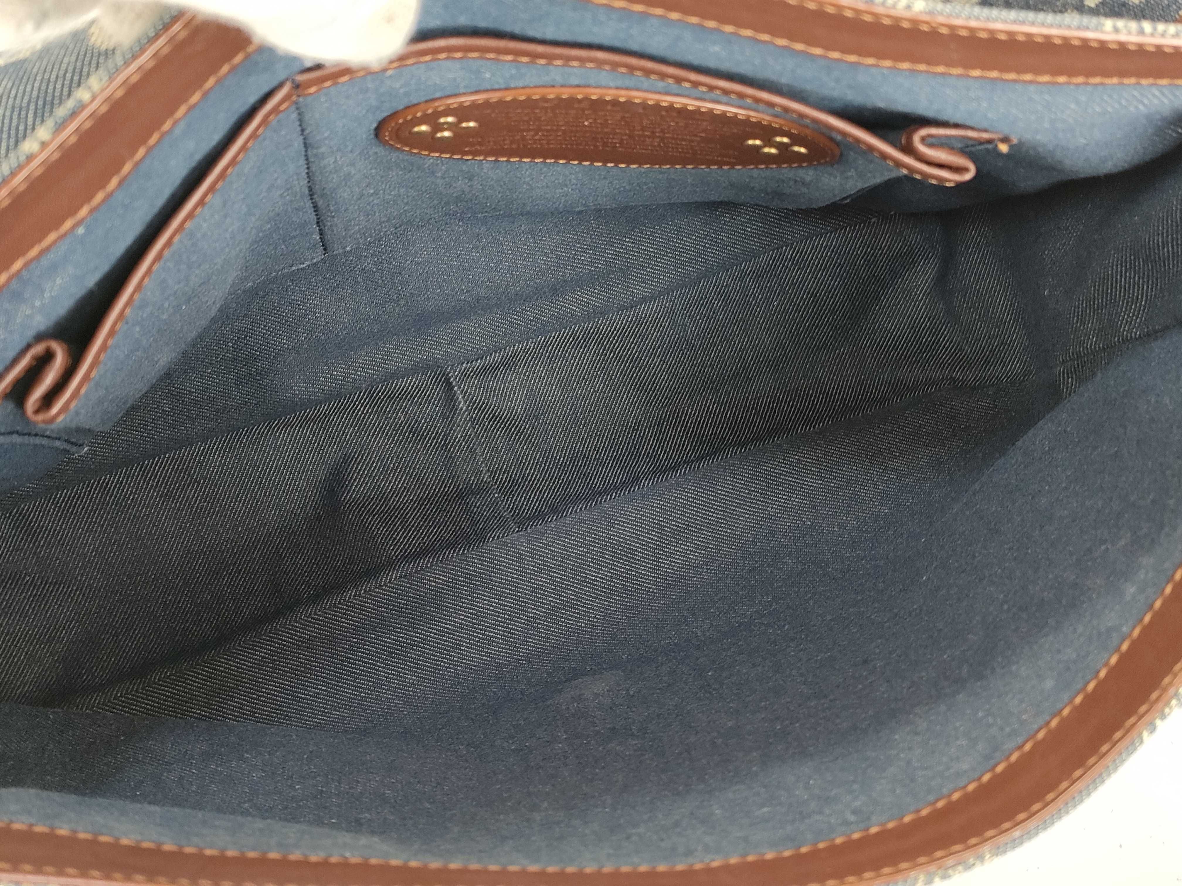 Paris Macadam Messenger Denim Shoulder Bag with Pouch — view 11