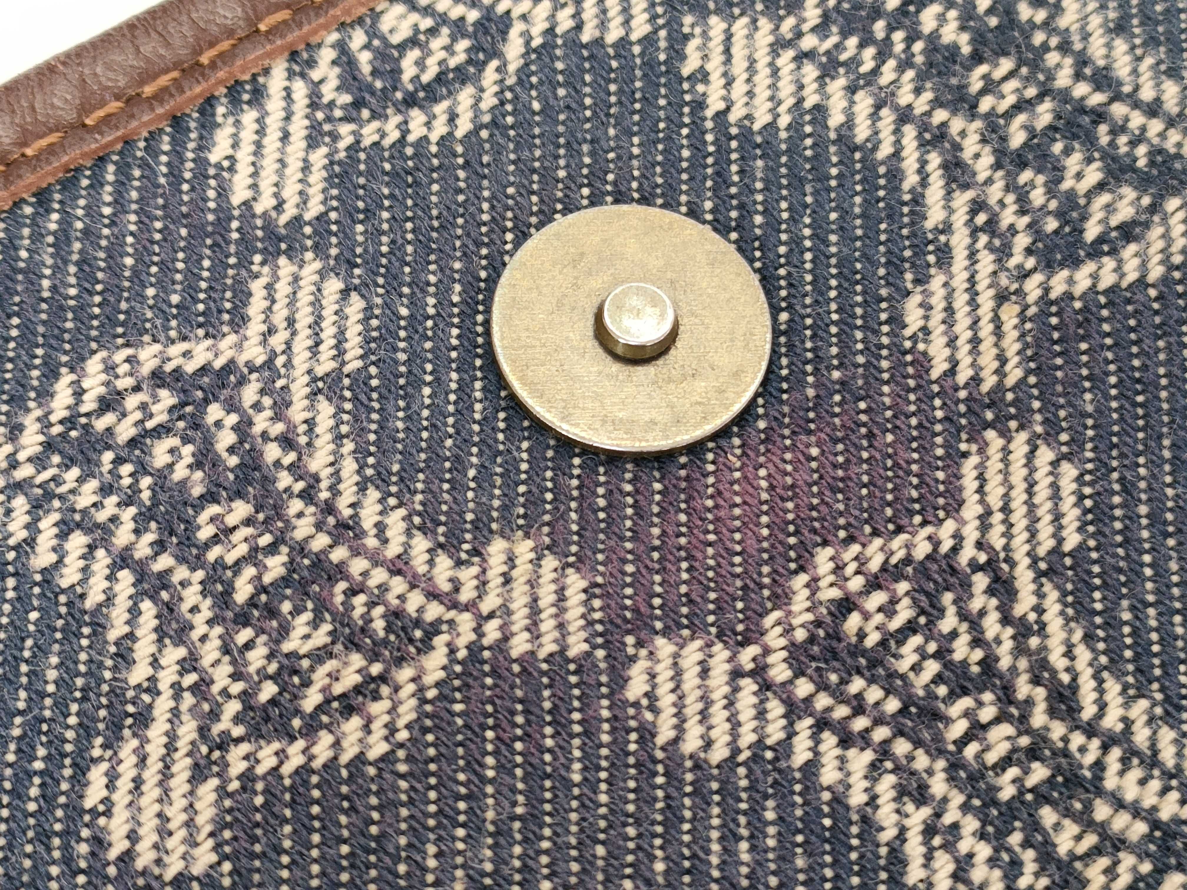 Paris Macadam Messenger Denim Shoulder Bag with Pouch — view 15
