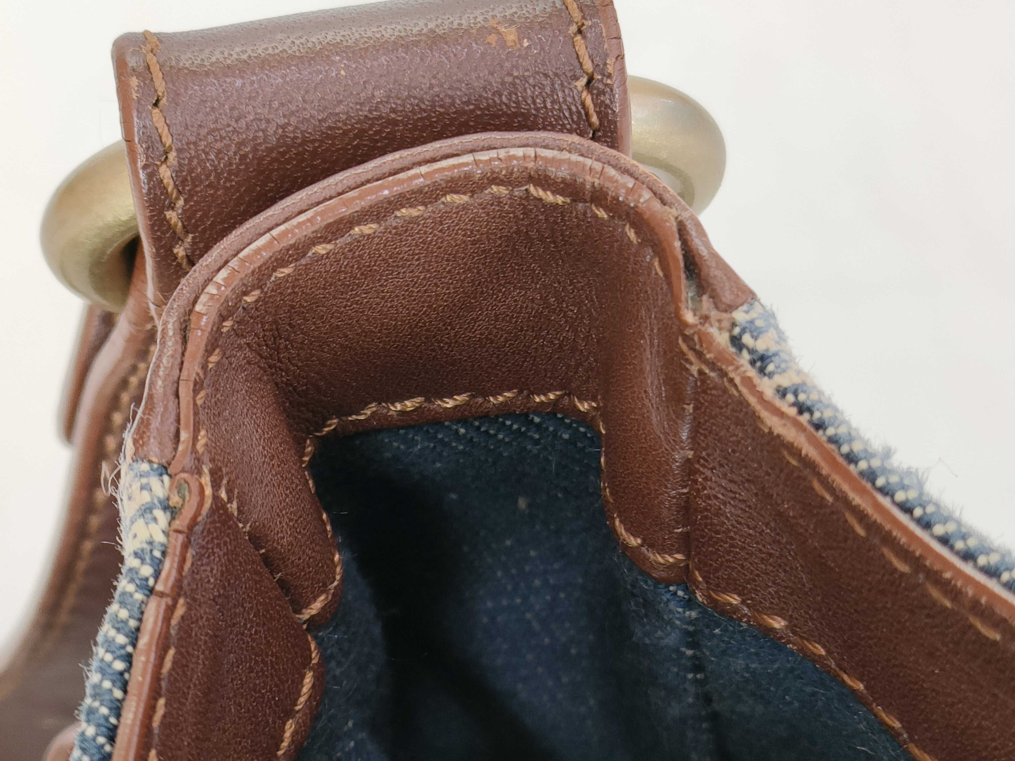 Paris Macadam Messenger Denim Shoulder Bag with Pouch — view 10