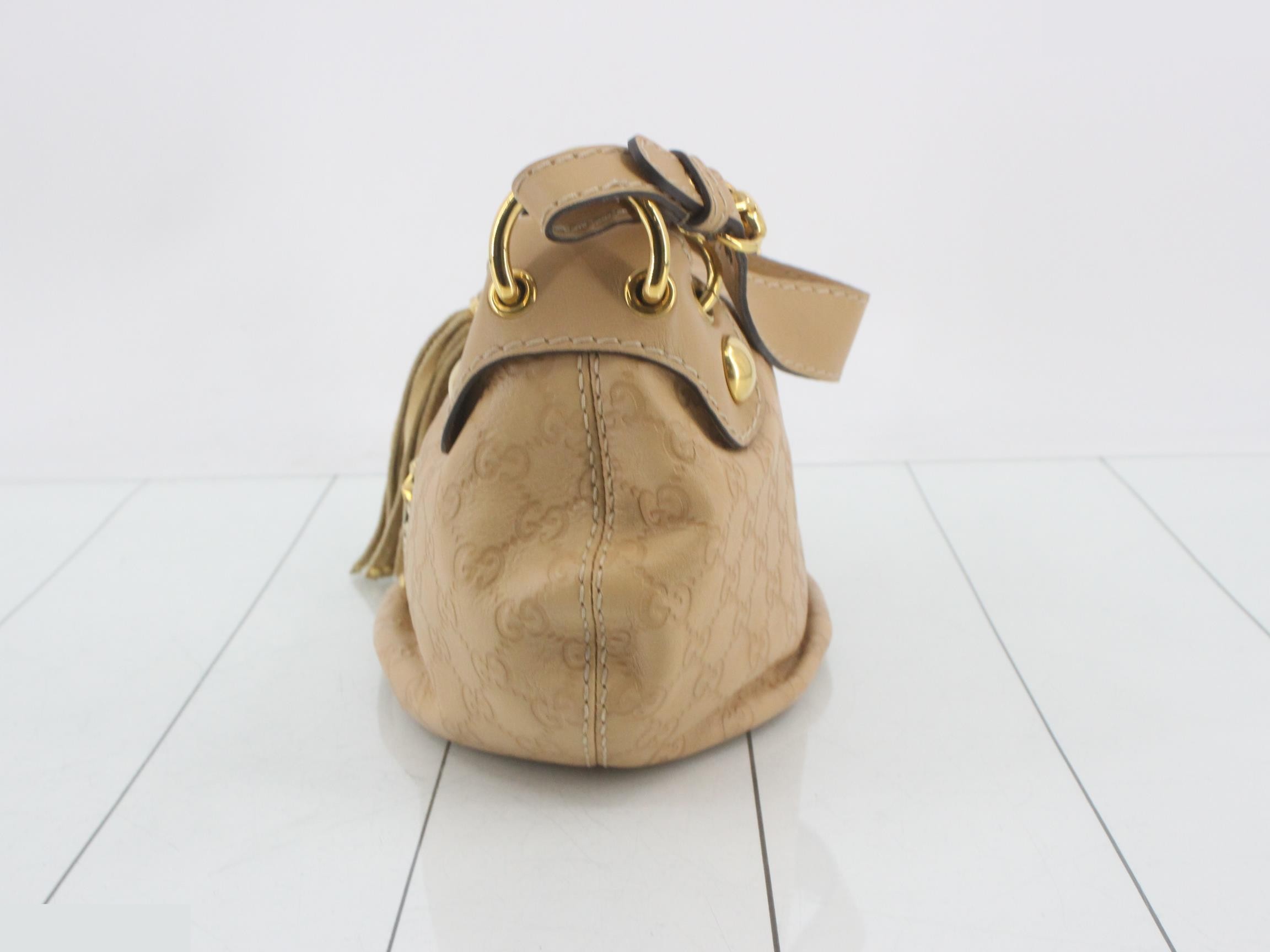 Hysteria Guccissima Tassel Hobo Shoulder Bag — view 3