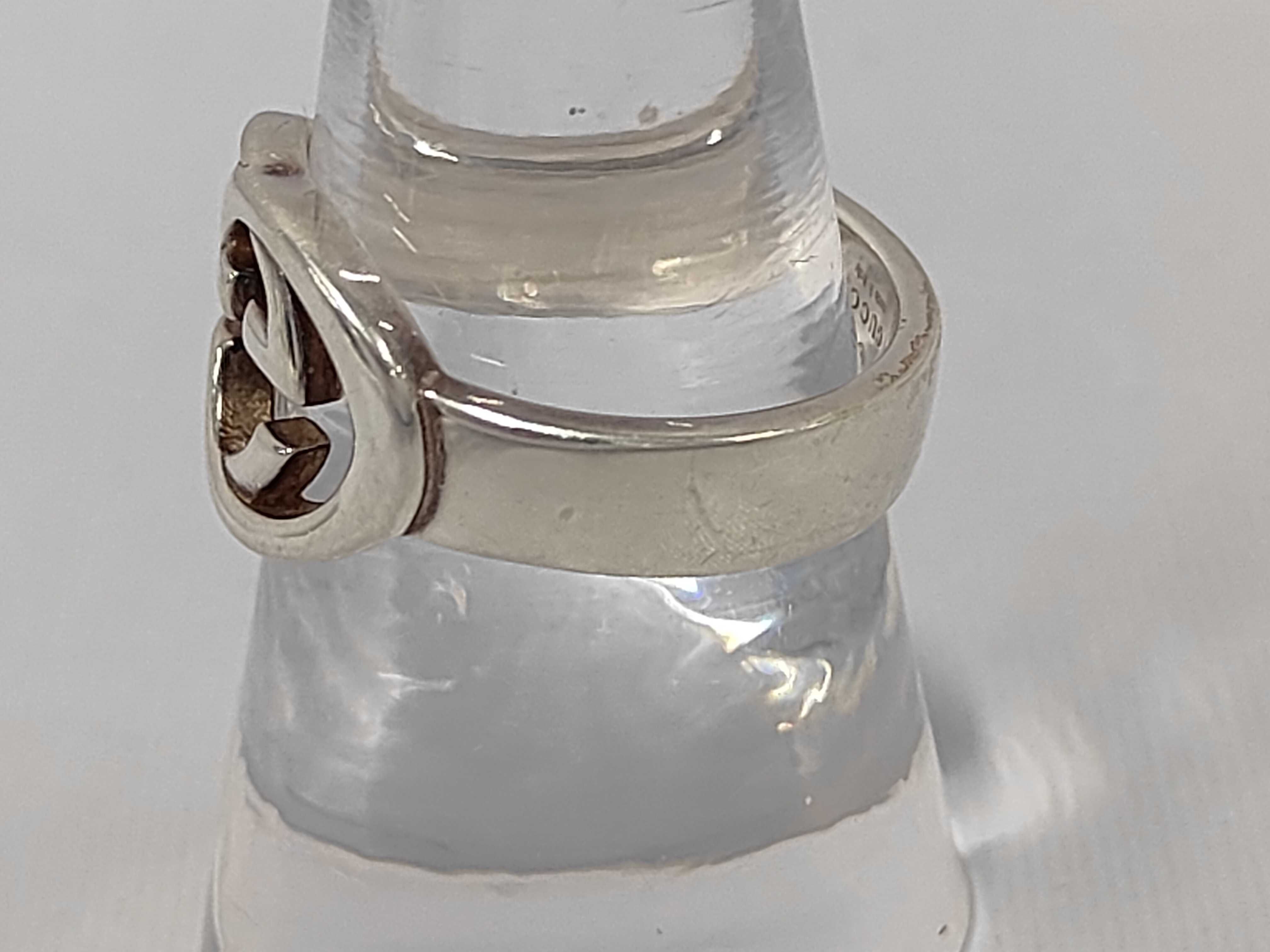Interlocking G Sterling Silver 925 Ring — view 2