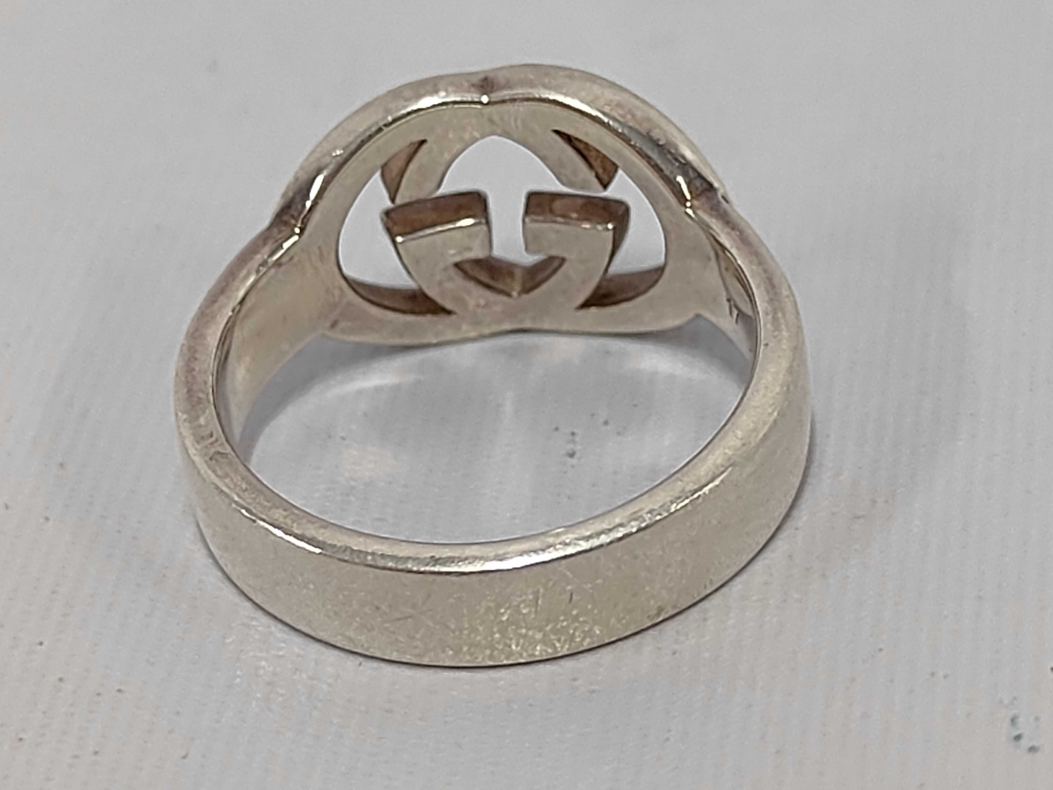 Interlocking G Sterling Silver 925 Ring — view 3
