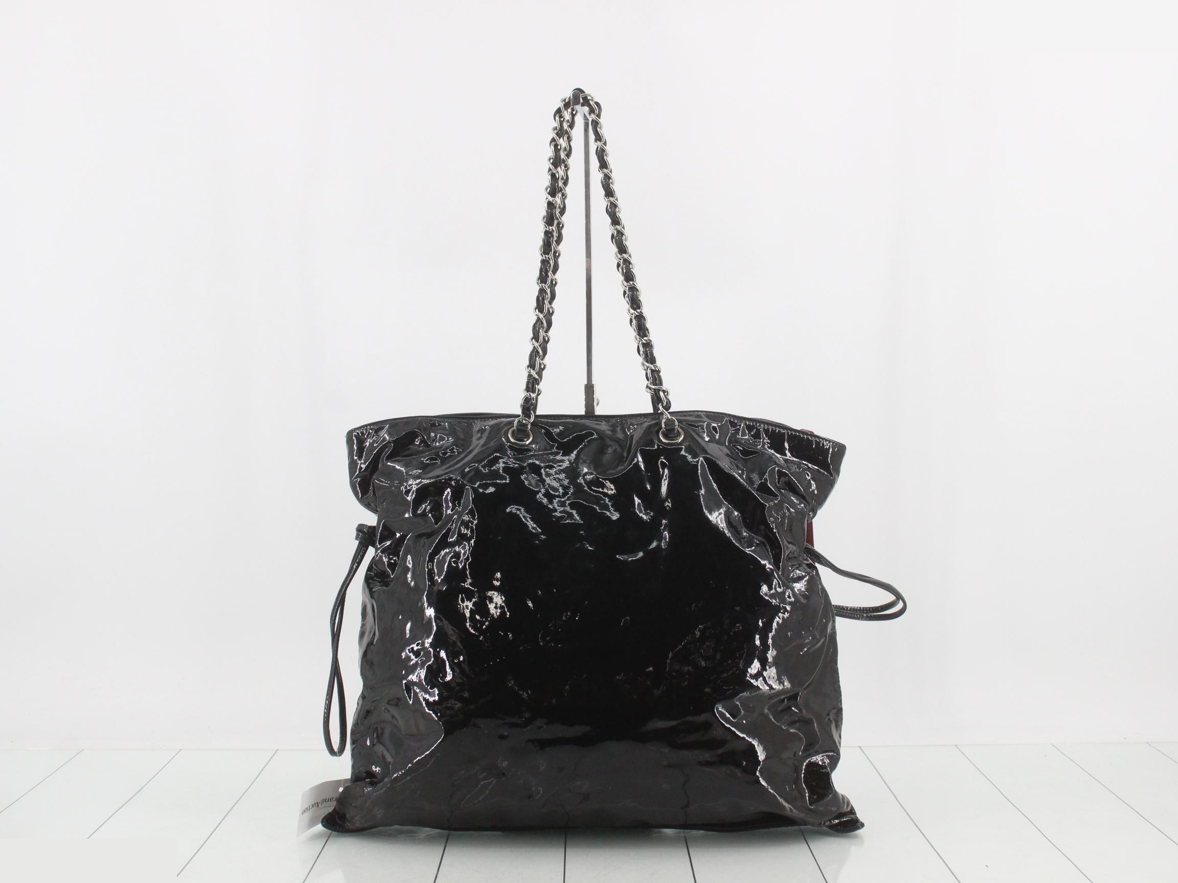 Chain Shoulder Bag with Coco Mark and Pom-Pom — view 2