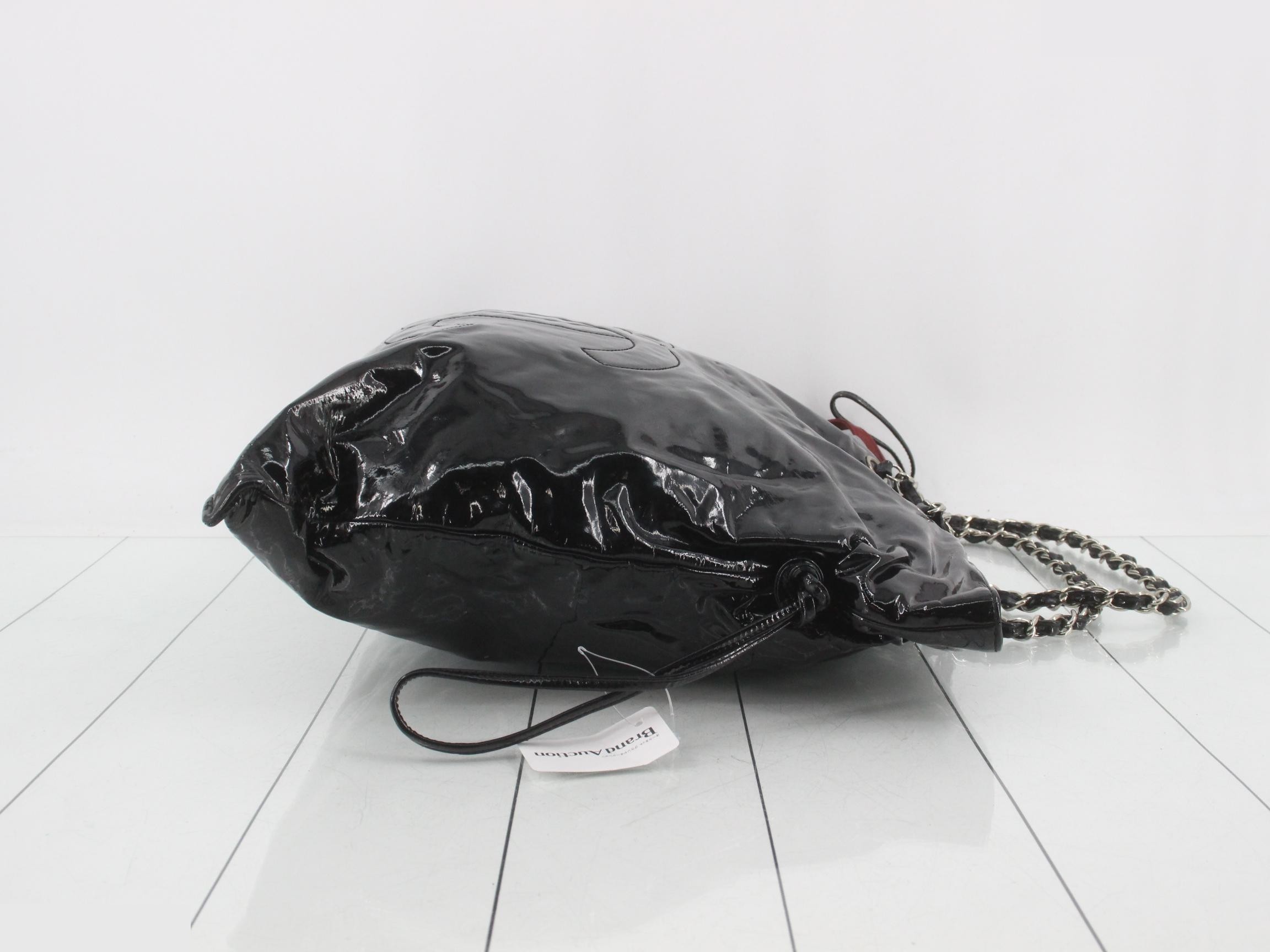 Chain Shoulder Bag with Coco Mark and Pom-Pom — view 3
