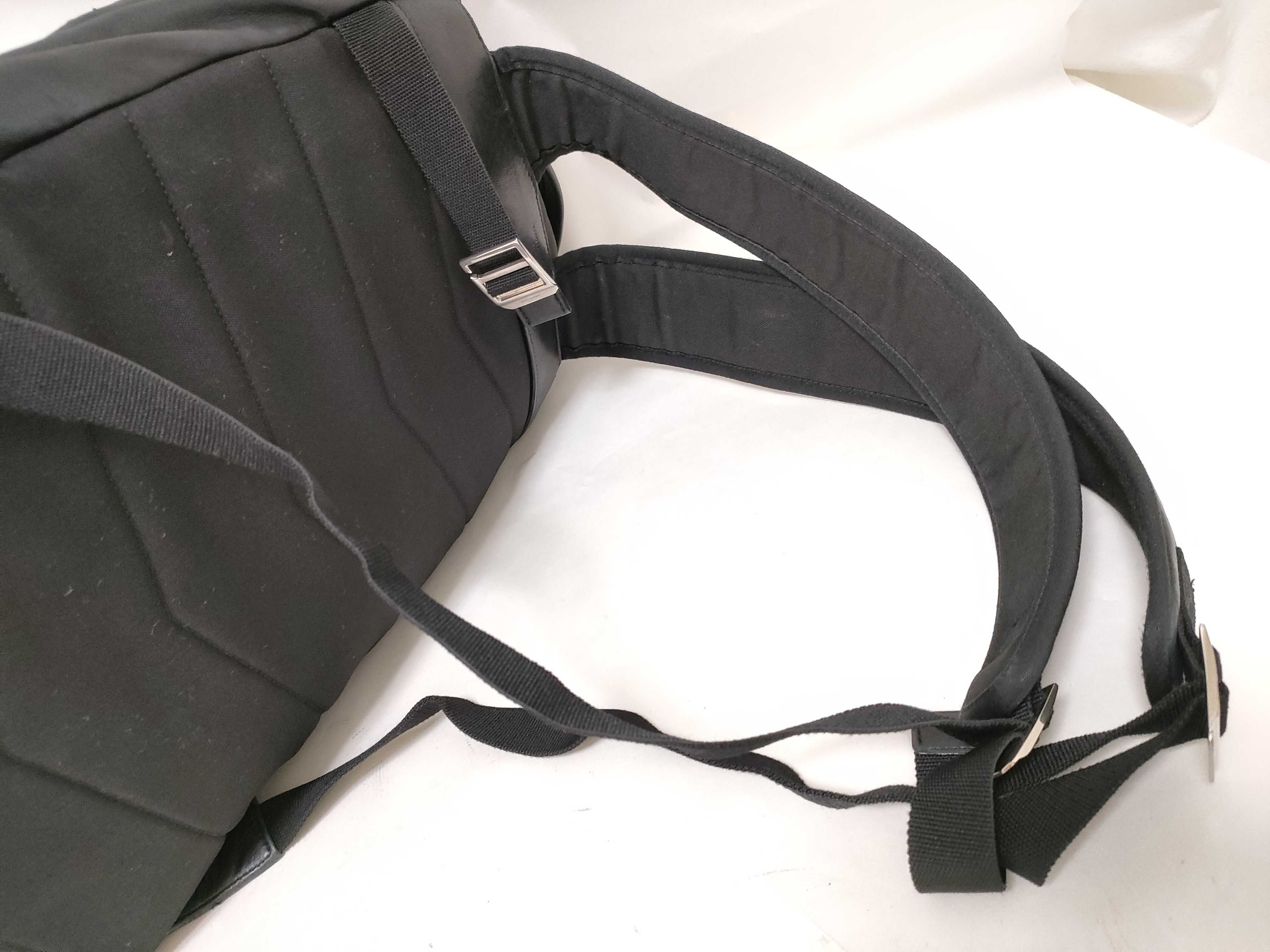 Leather Backpack/Rucksack, Black — view 3