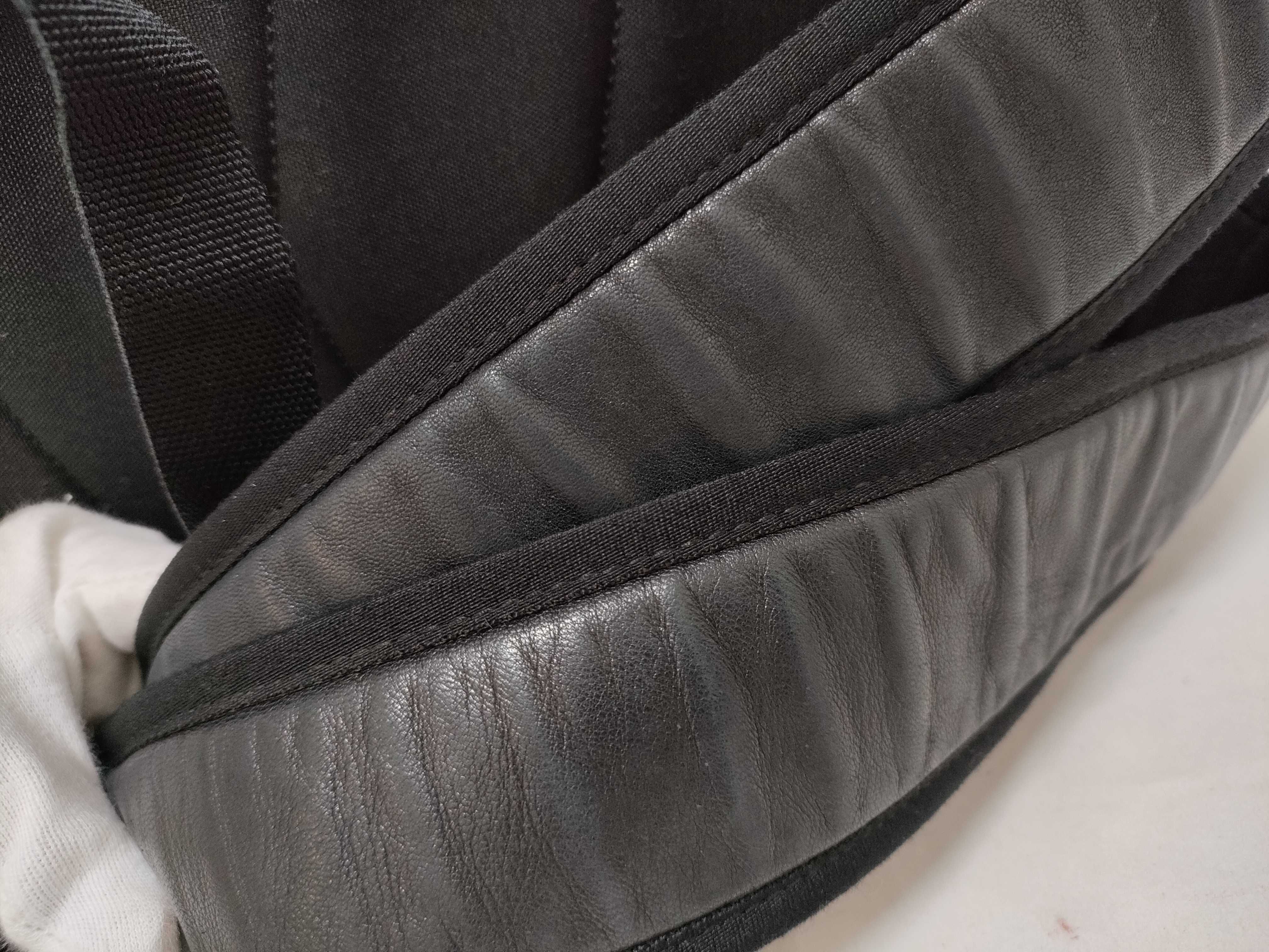 Leather Backpack/Rucksack, Black — view 4