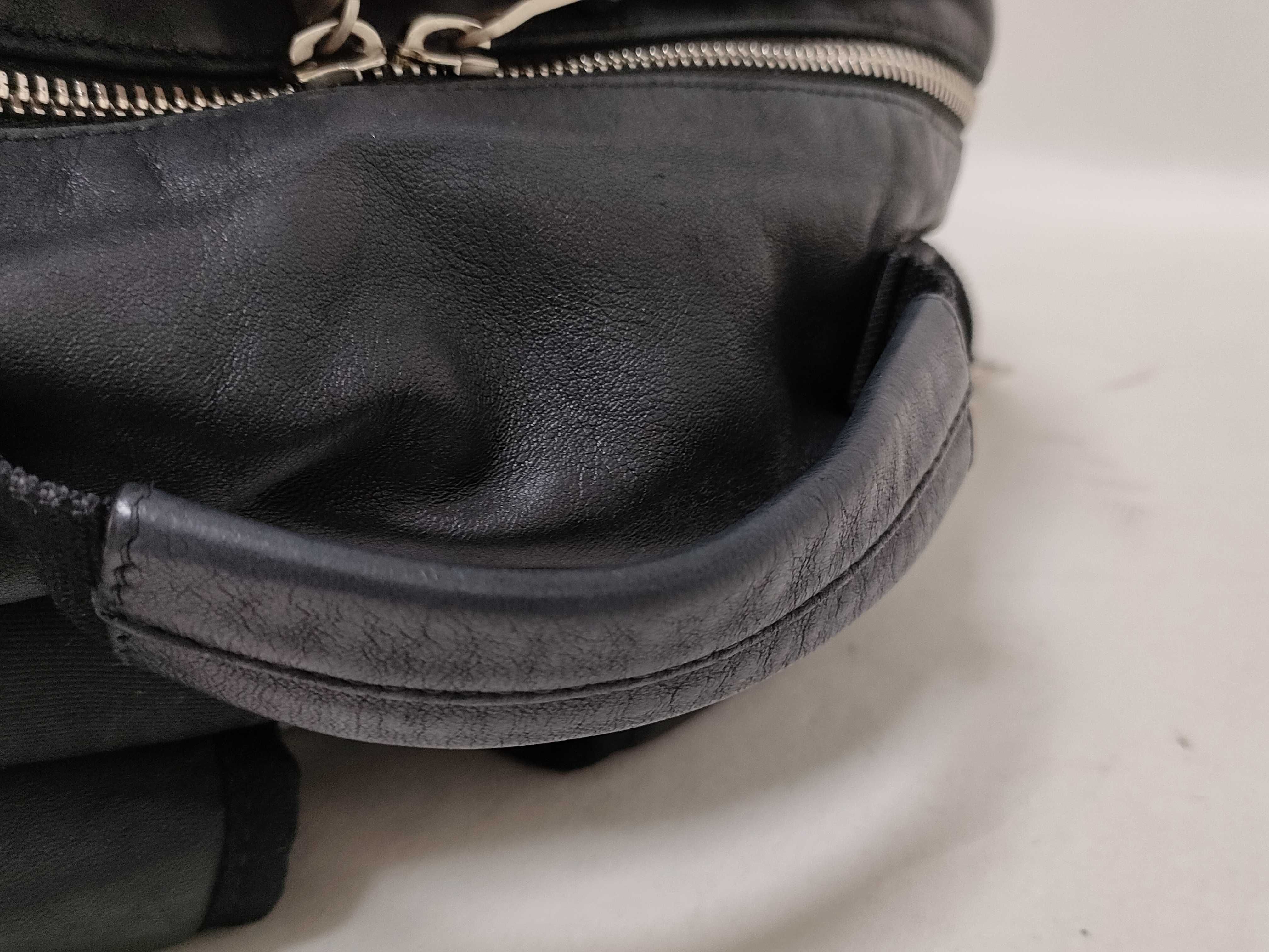 Leather Backpack/Rucksack, Black — view 5
