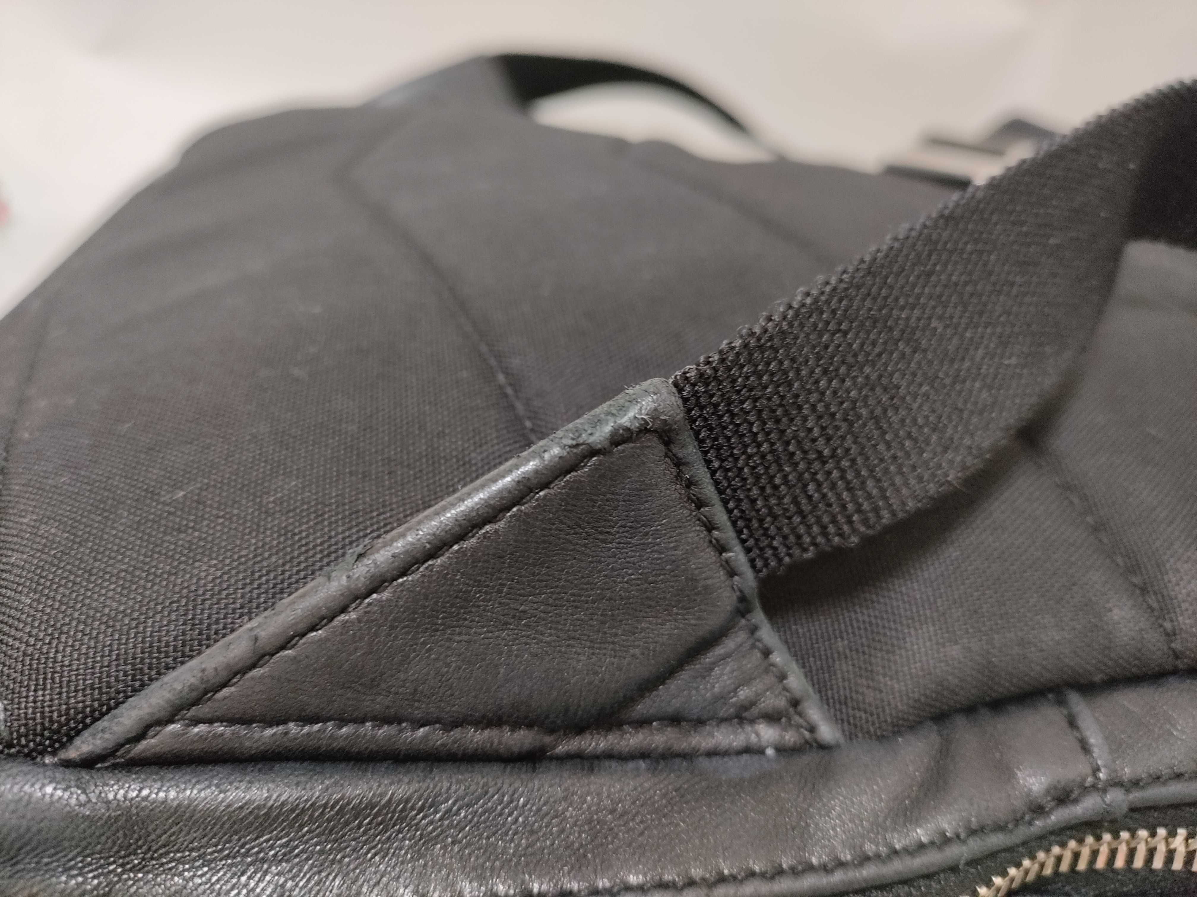 Leather Backpack/Rucksack, Black — view 8