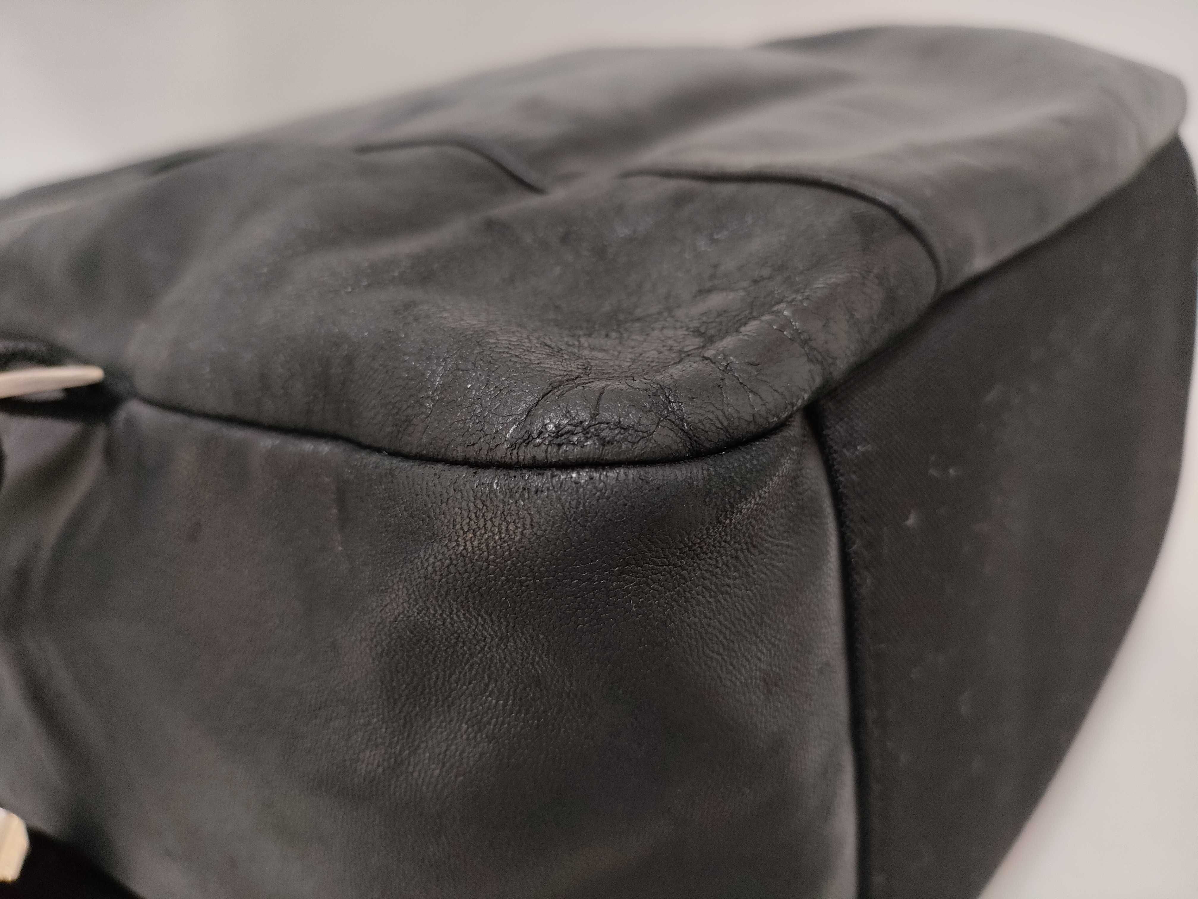 Leather Backpack/Rucksack, Black — view 9