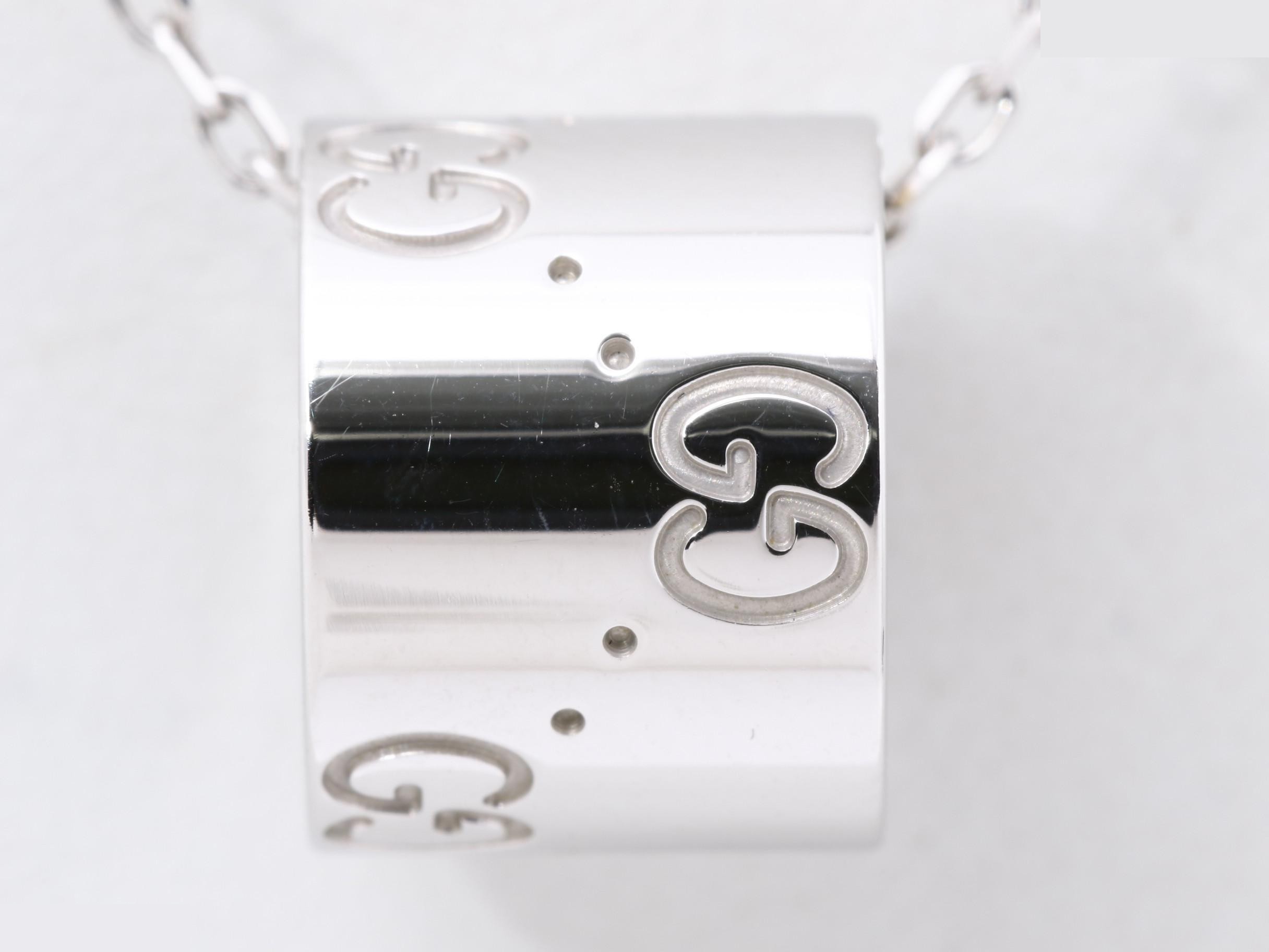 K18WG ICON necklace, 7.7g, 40cm — view 2
