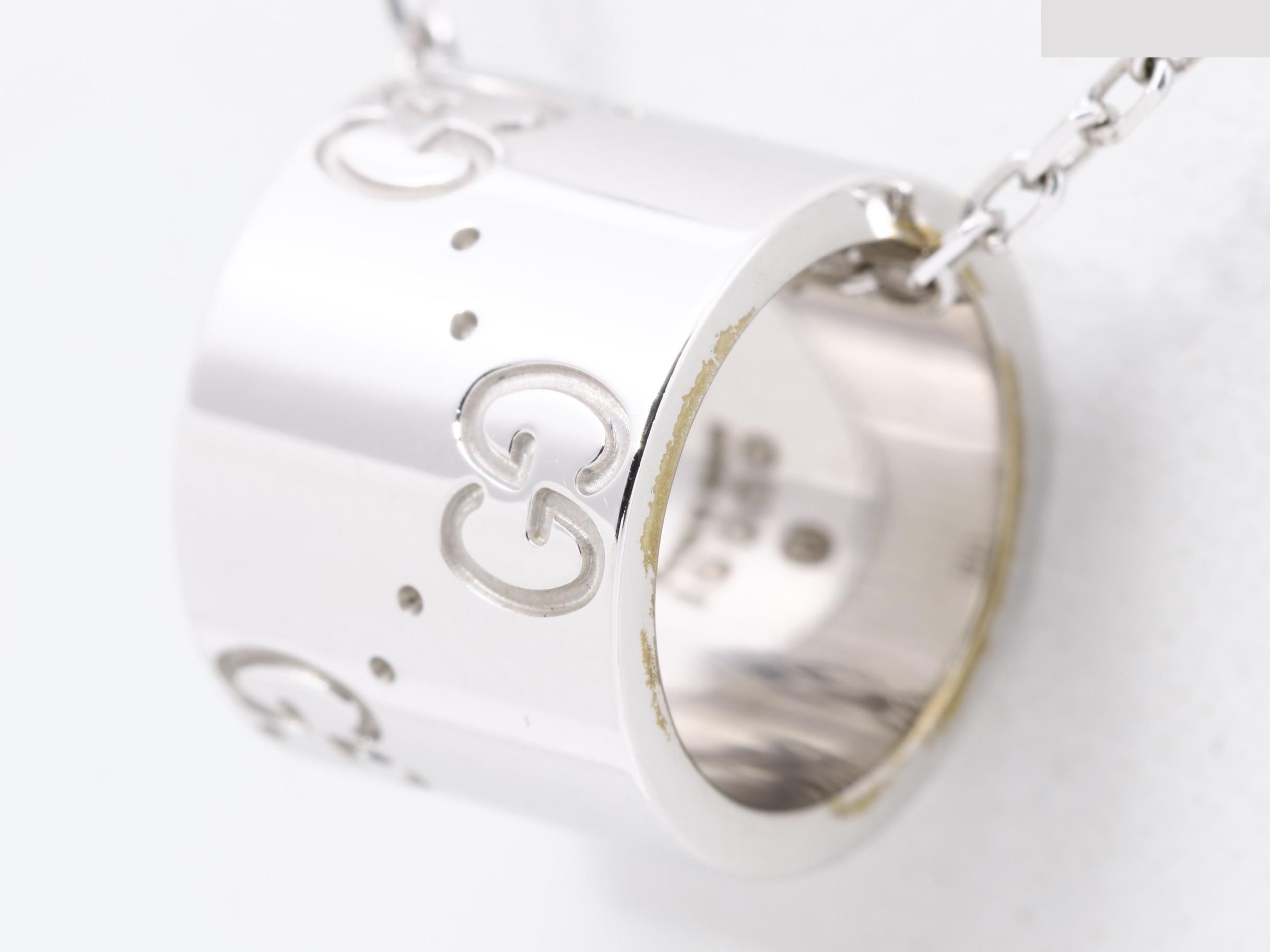 K18WG ICON necklace, 7.7g, 40cm — view 3