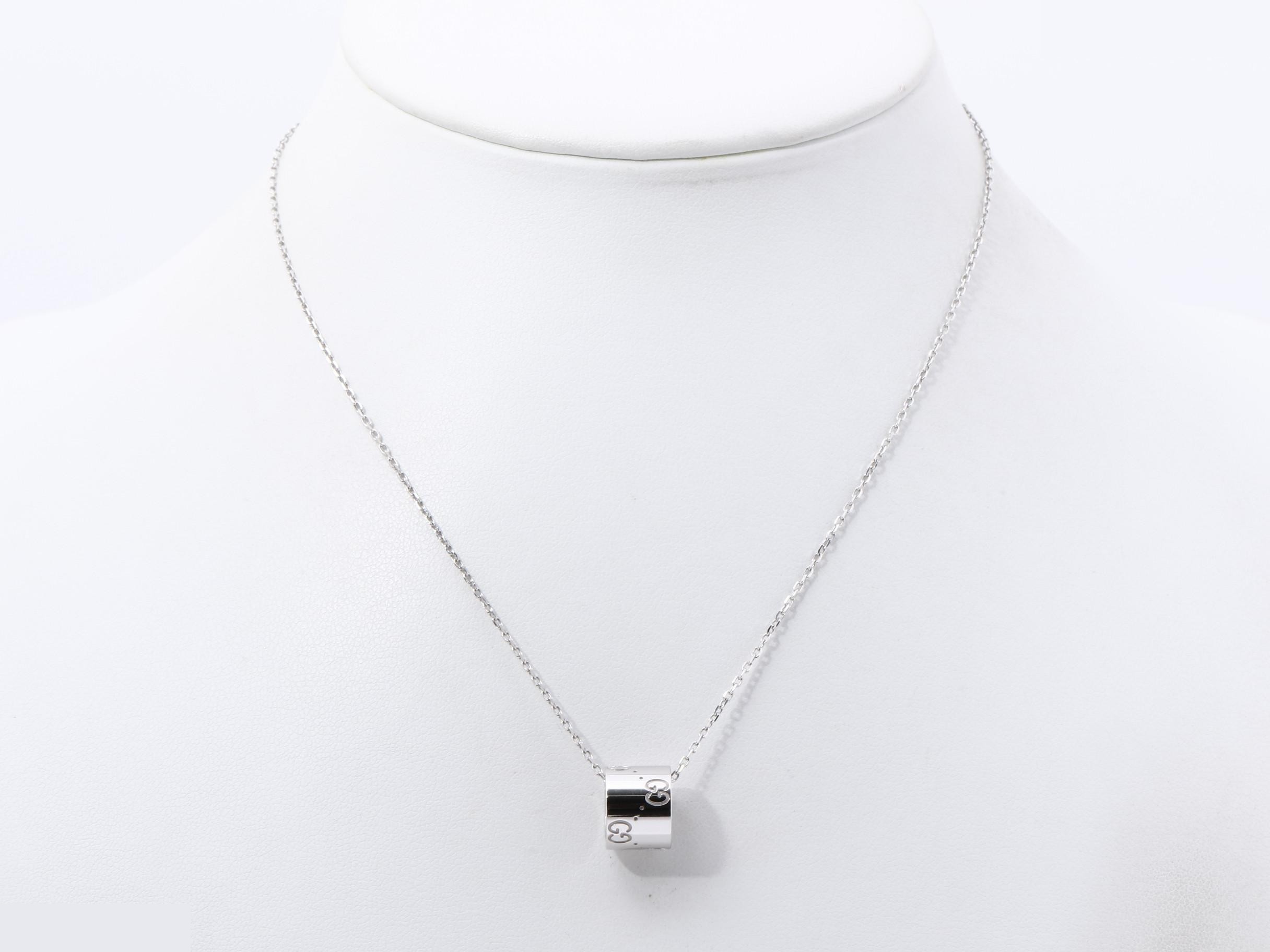 K18WG ICON necklace, 7.7g, 40cm — view 6
