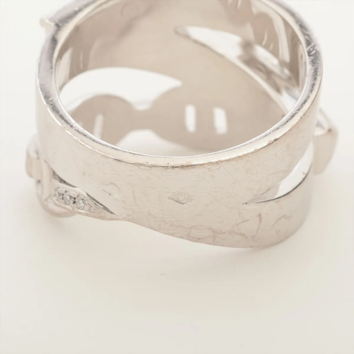 Aluminum Diamond Ring 750(WG) 13.1g 0.32 55 13G1392 Bruise — view 5