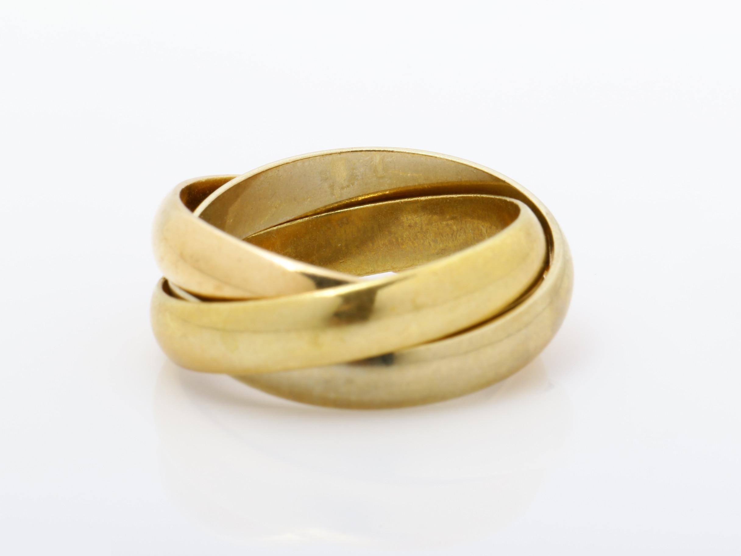 Trinity (precious metal) ring, 7.4g, #50, 750 — view 4