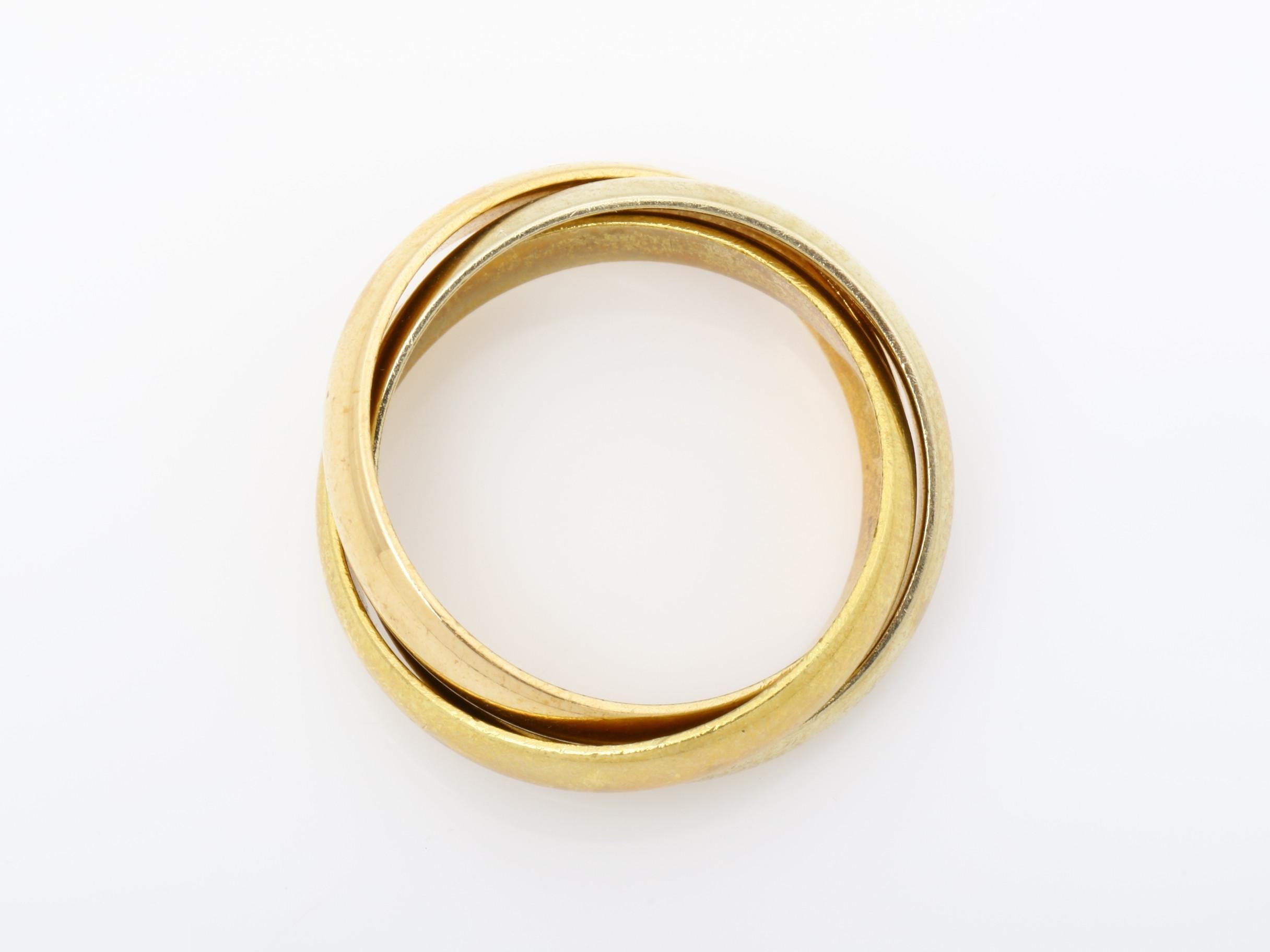 Trinity (precious metal) ring, 7.4g, #50, 750 — view 5