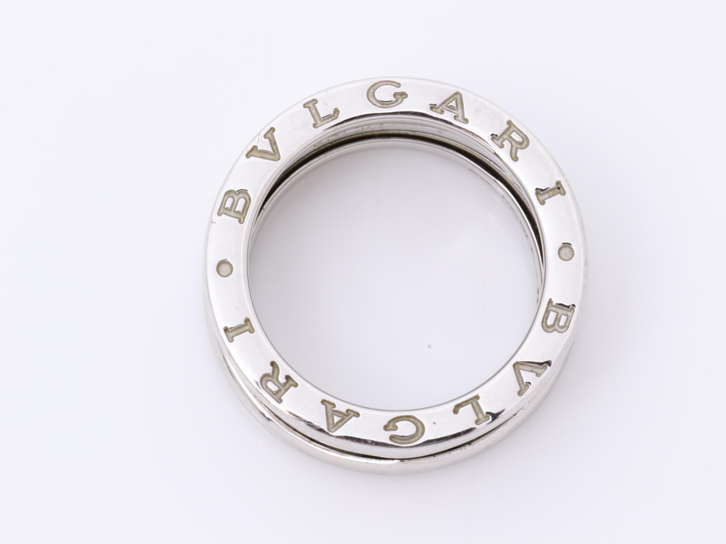 B.zero1 (precious metal) ring, 750WG, 9.7g, size #55 — view 5