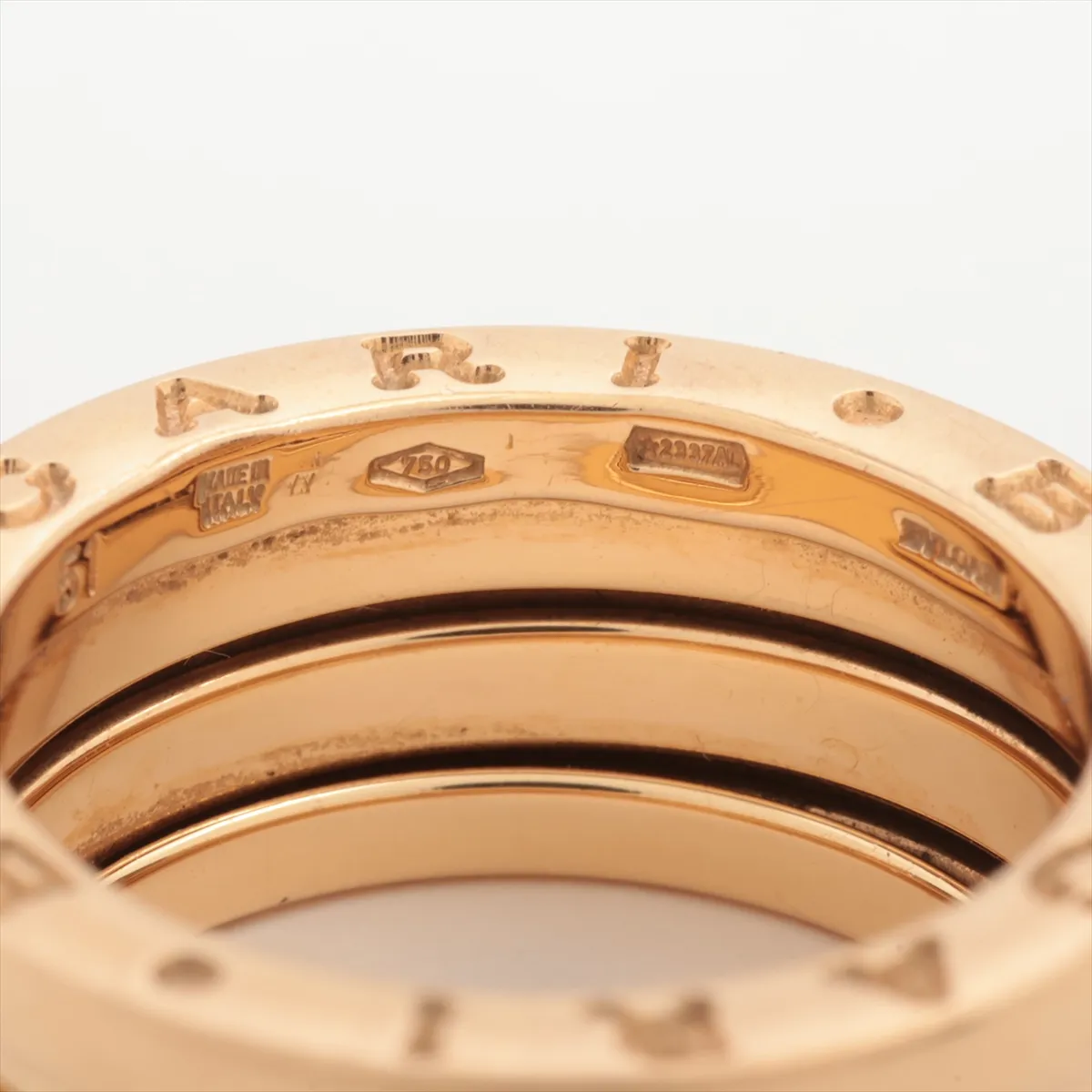 B.zero1 Ring, 750 (PG), 9.2g, faulty spring, scratches. — view 3