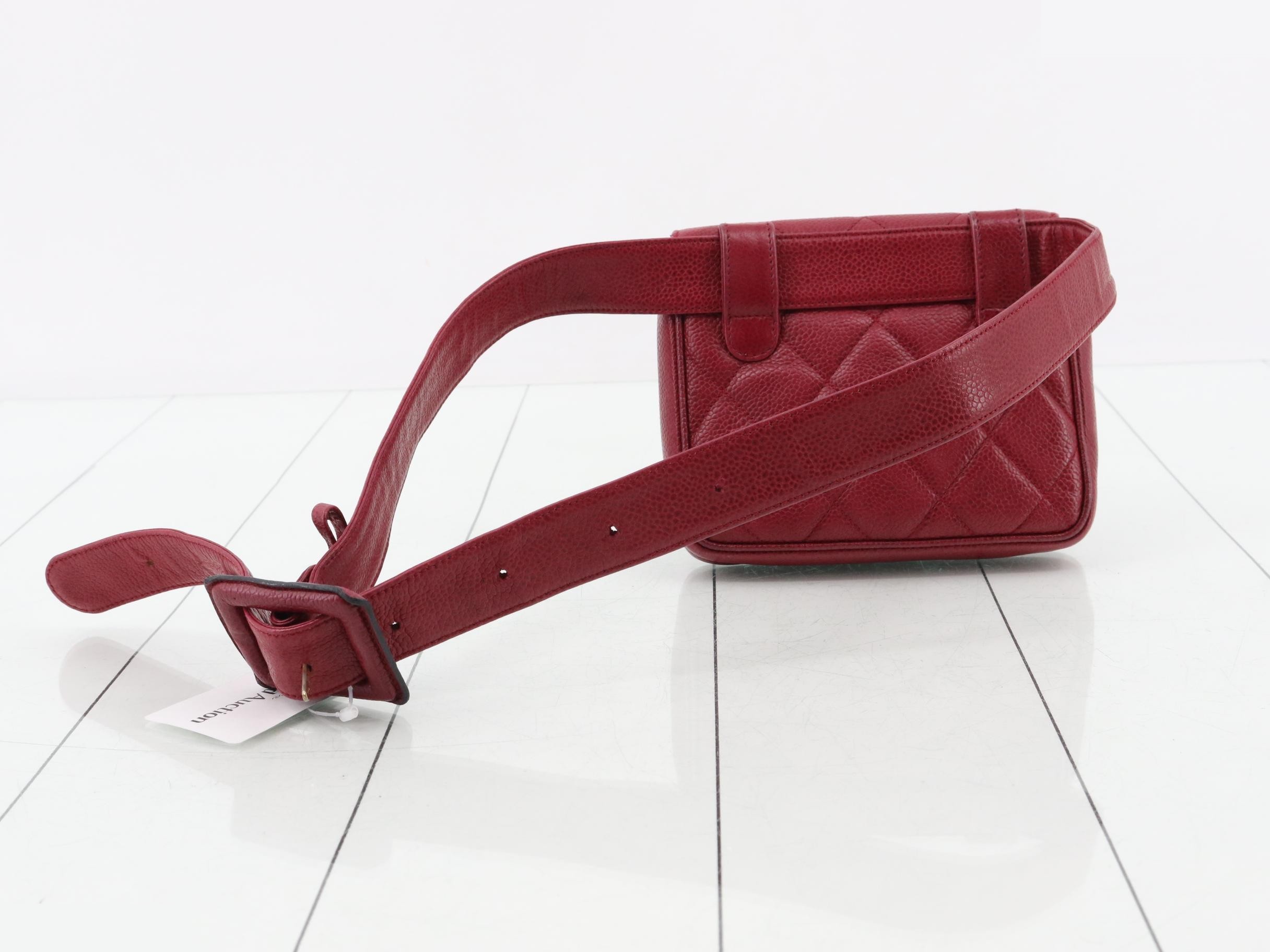 Caviar Skin Coco Mark 2-Way Waist Bag — view 2