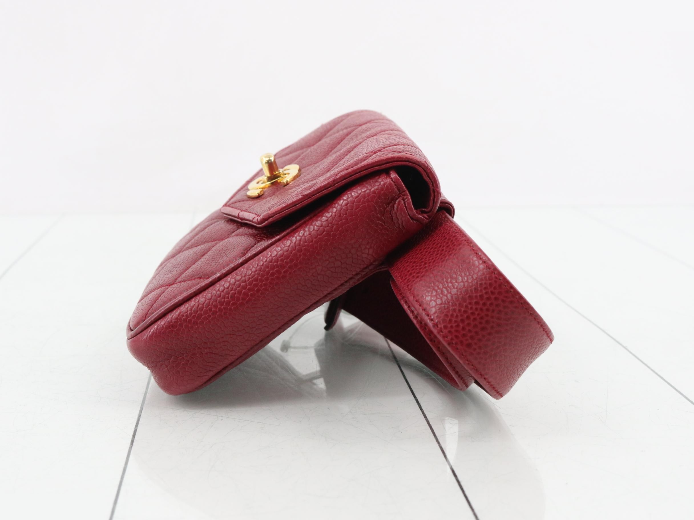 Caviar Skin Coco Mark 2-Way Waist Bag — view 3